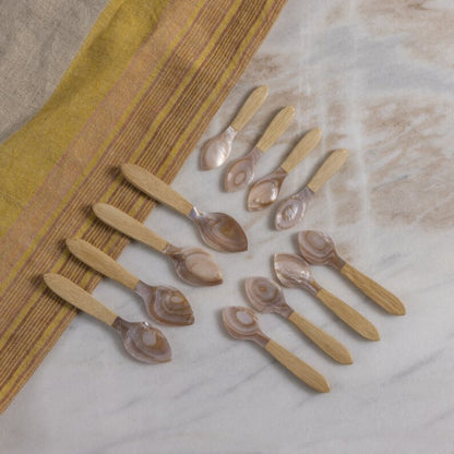 Serin Shell Medium Spoons, Set of 4