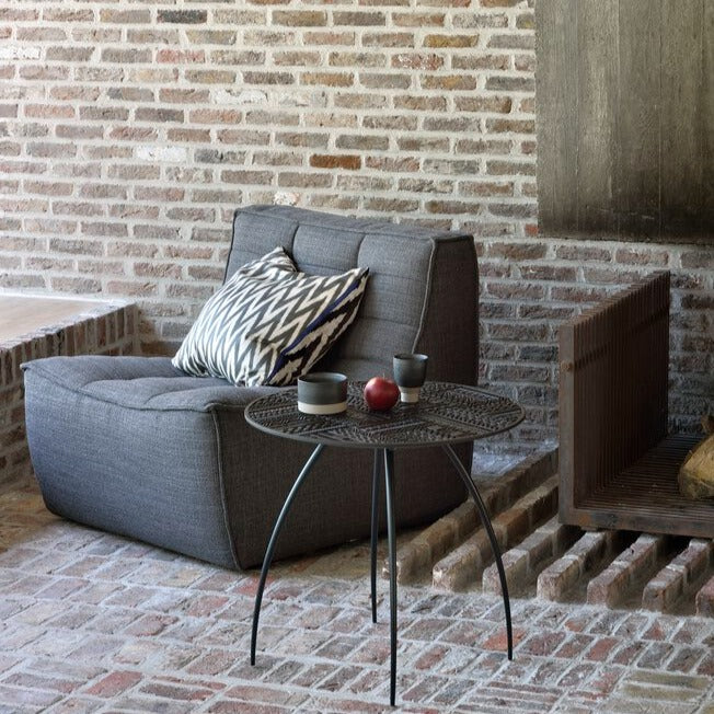 N701 Single Seater Sofa, Dark Grey