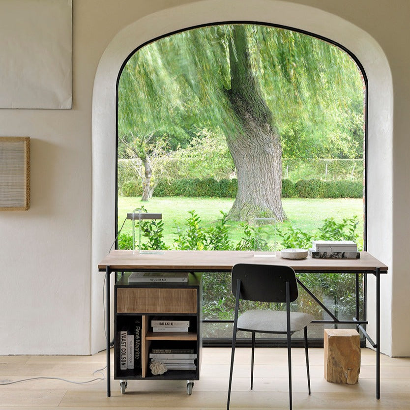 Oscar Solid Teak Desk, 63"