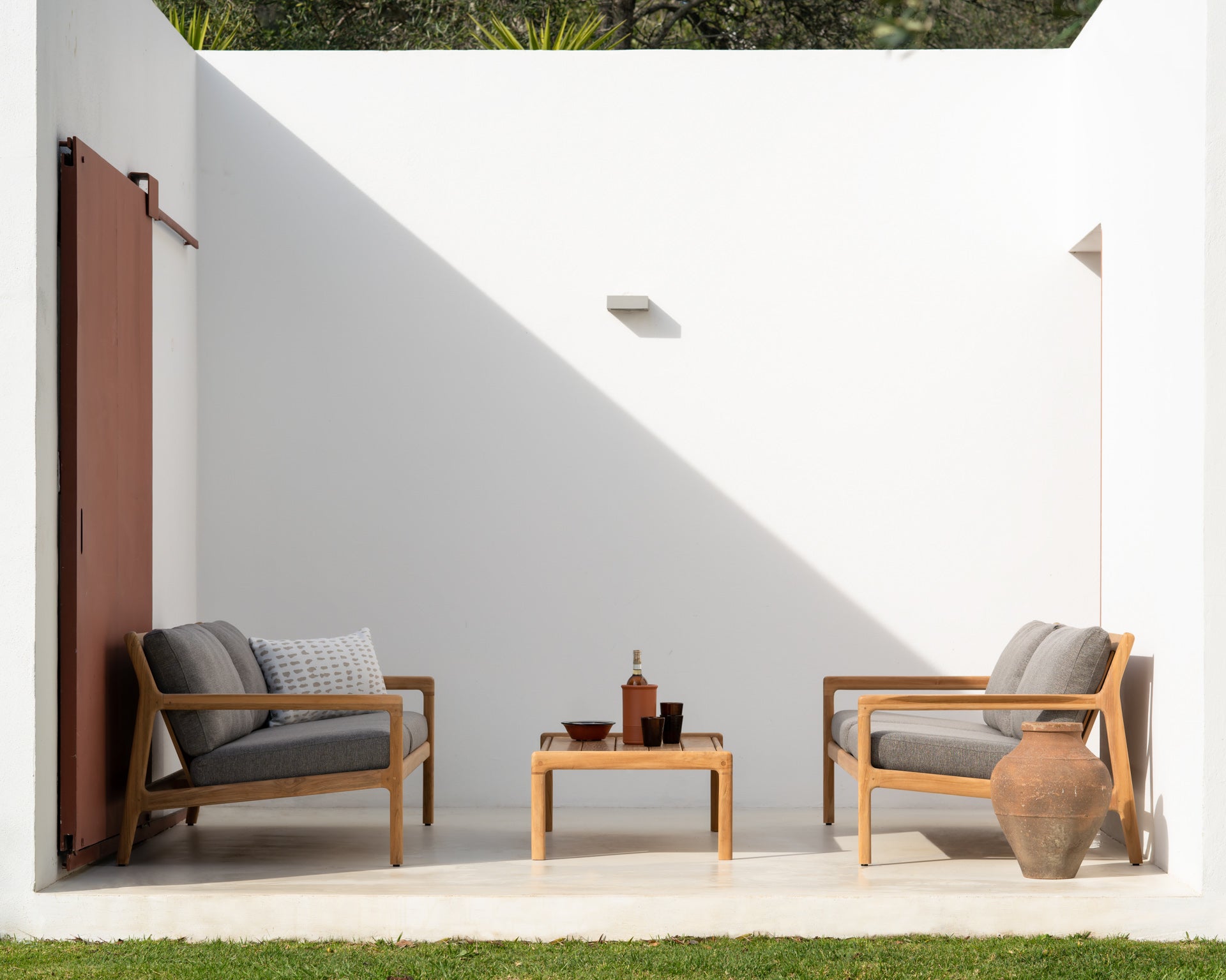 Jack Solid Teak Outdoor Coffee Table, 47.5"