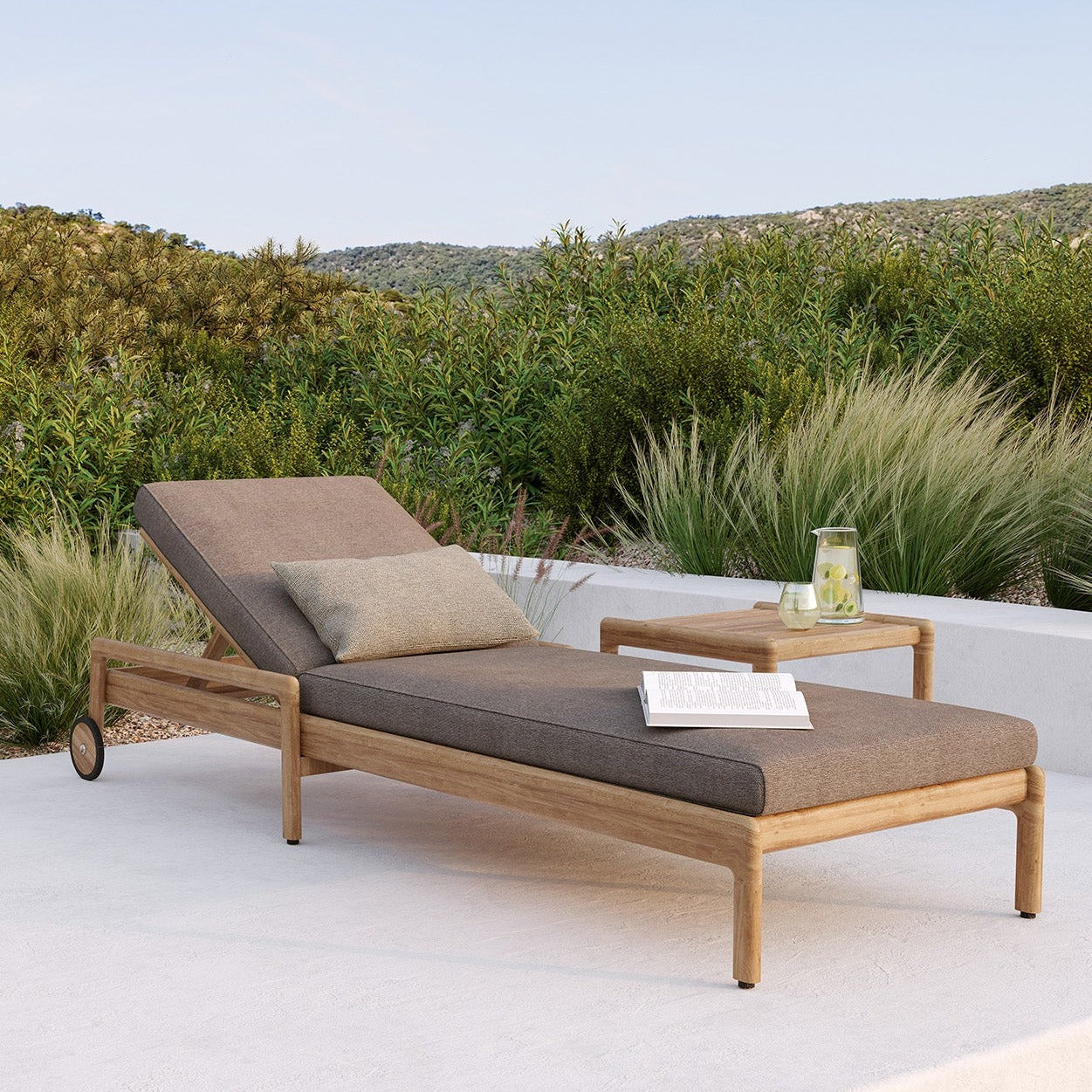 Boucle Outdoor Lumbar Pillow, Set of 2, Oat