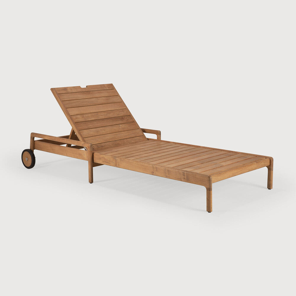 Jack Solid Teak Outdoor Adjustable Lounger Frame