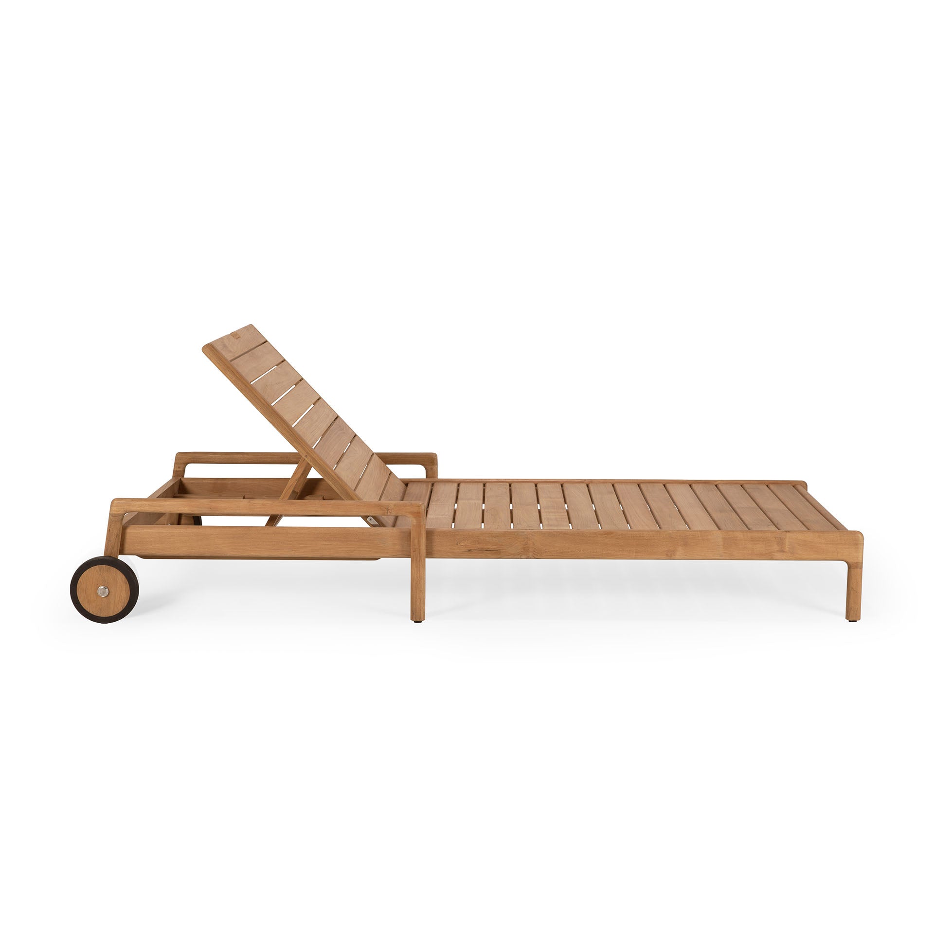 Jack Solid Teak Outdoor Adjustable Lounger Frame