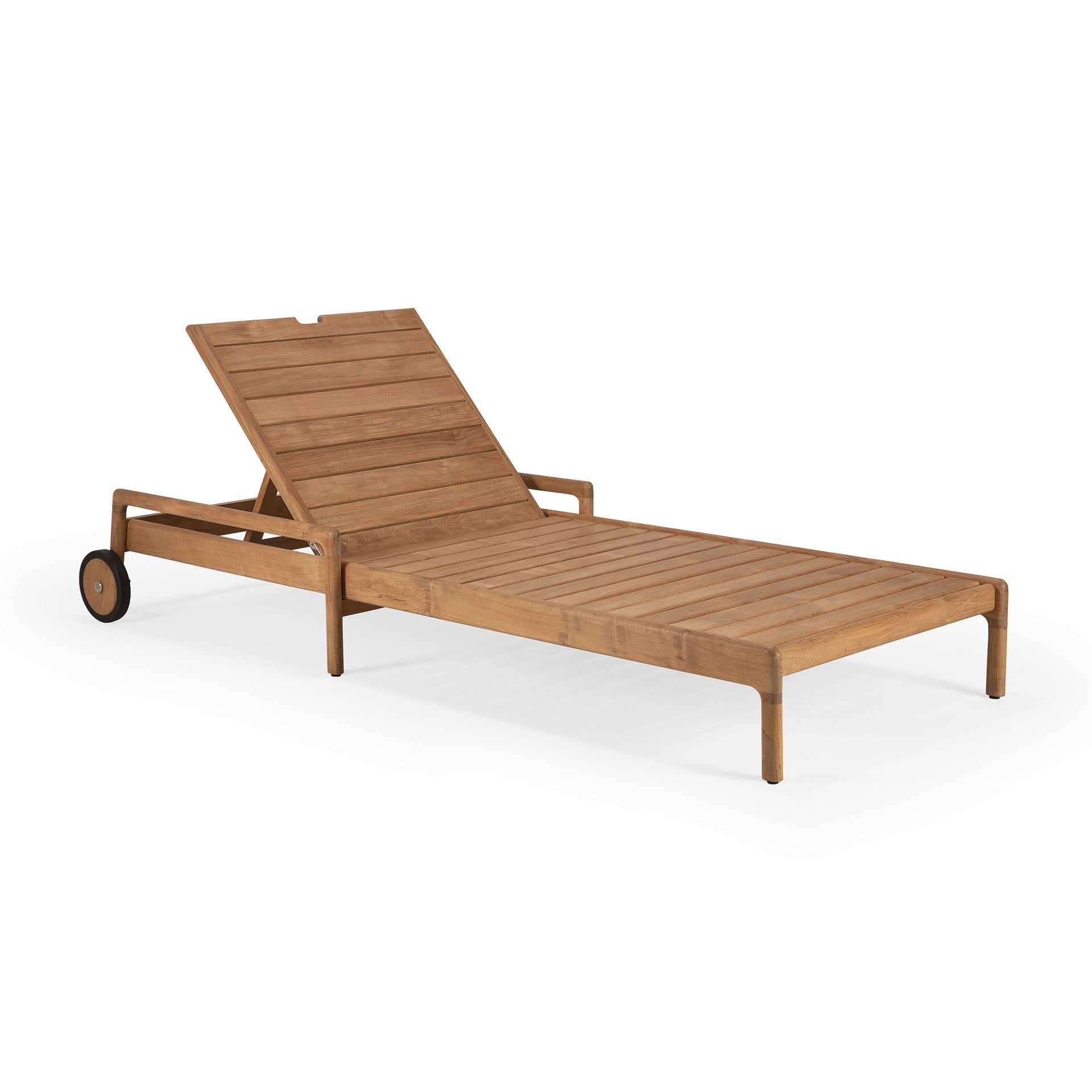 Jack Solid Teak Outdoor Adjustable Lounger Frame