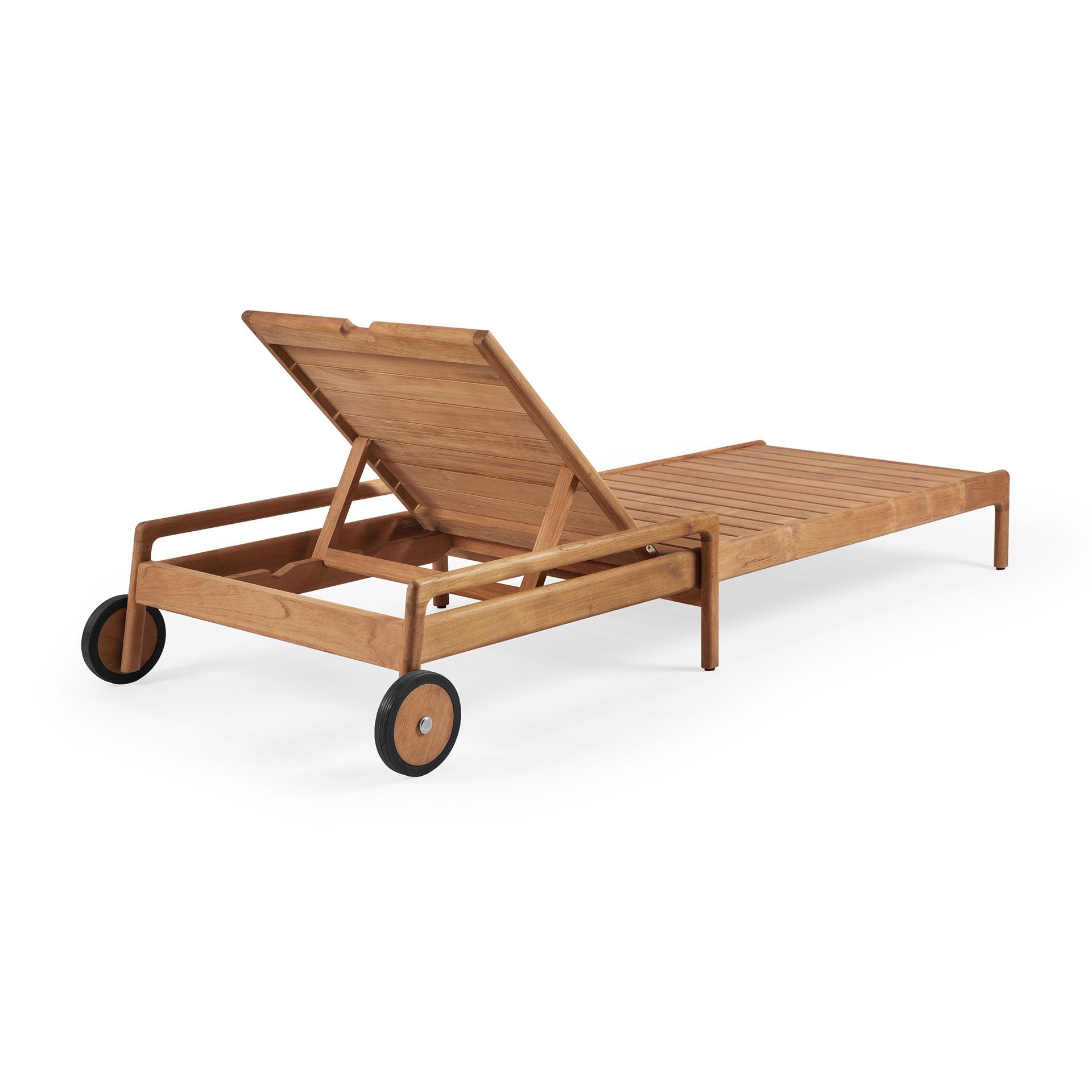 Jack Solid Teak Outdoor Adjustable Lounger Frame