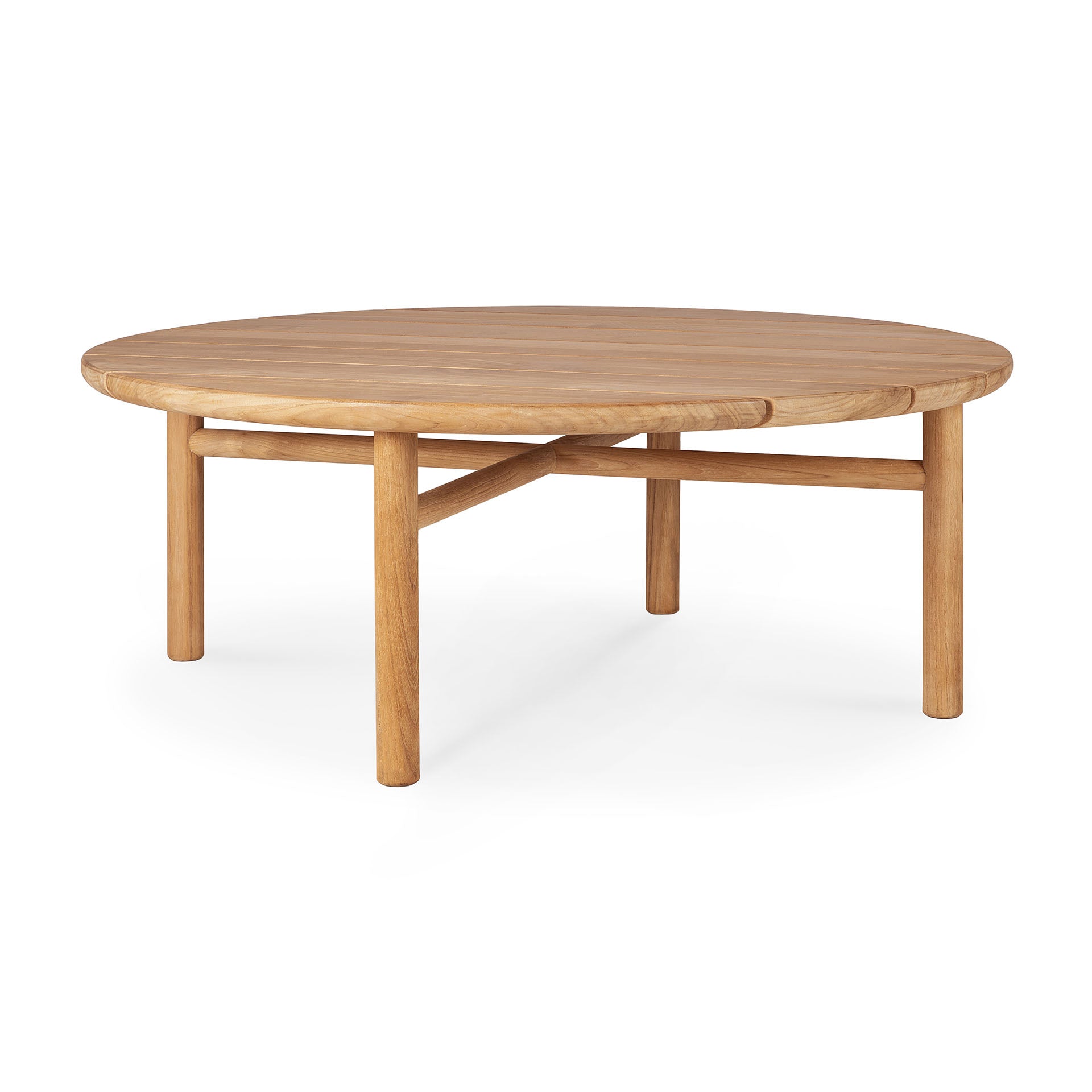 Quatro Solid Teak Outdoor Coffee Table, 38"