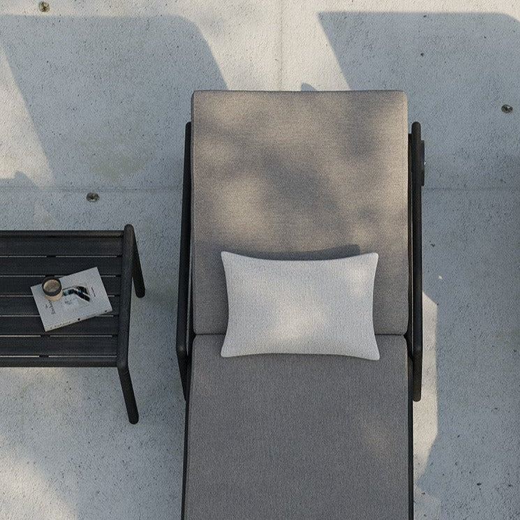 Jack Solid Black Teak Outdoor Side Table