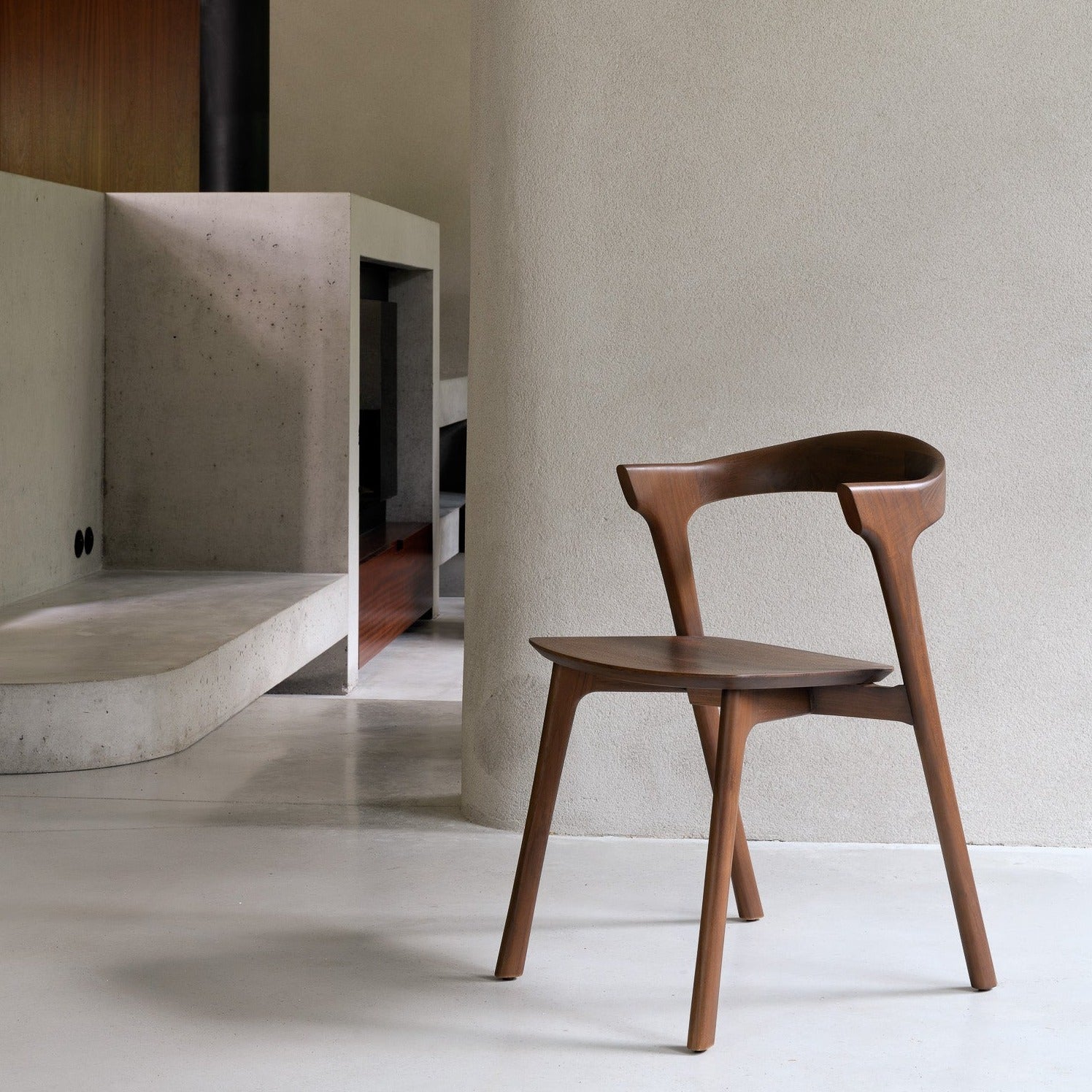 Bok Solid Brown Teak Dining Chair