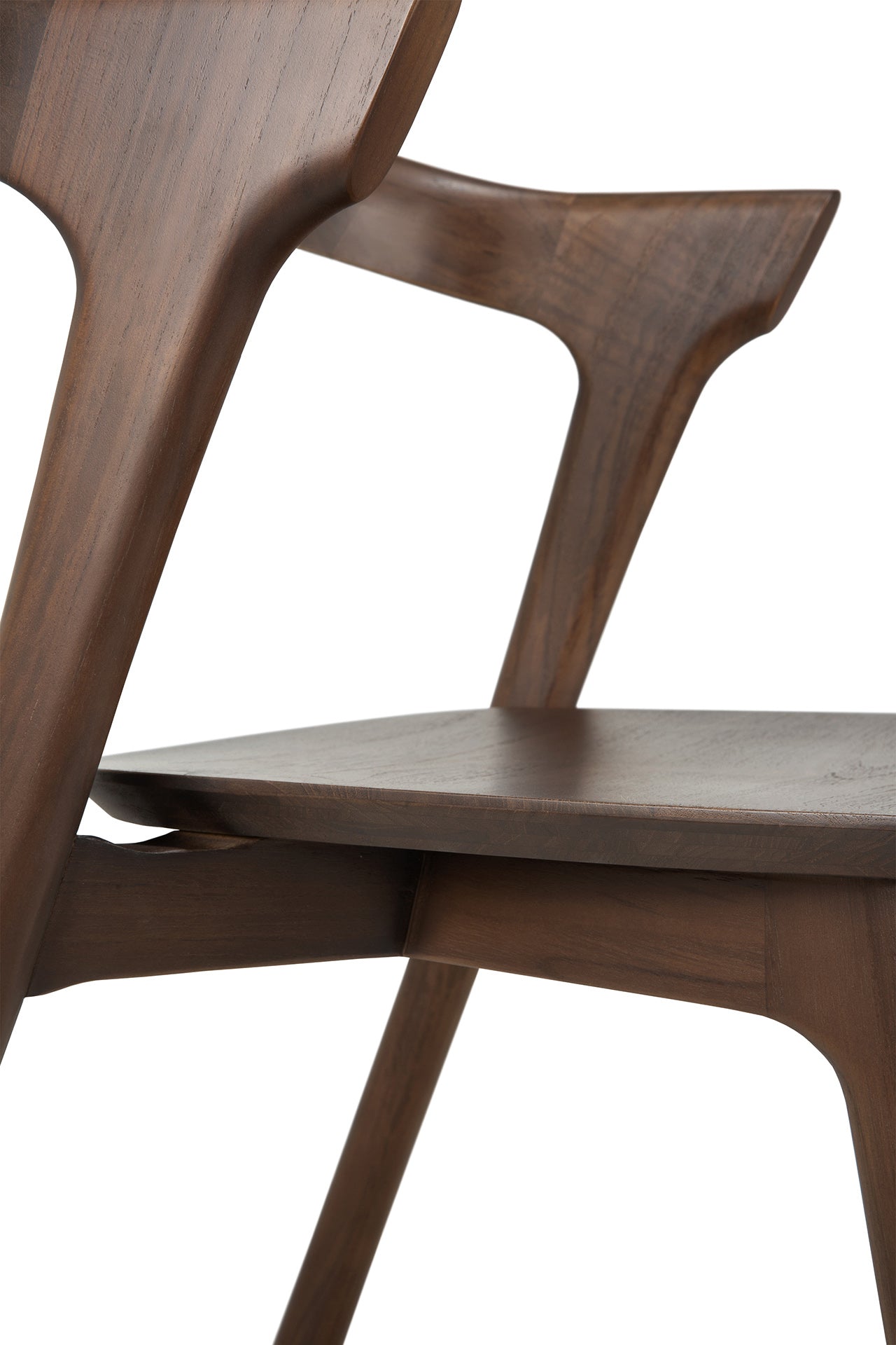 Bok Solid Brown Teak Dining Chair