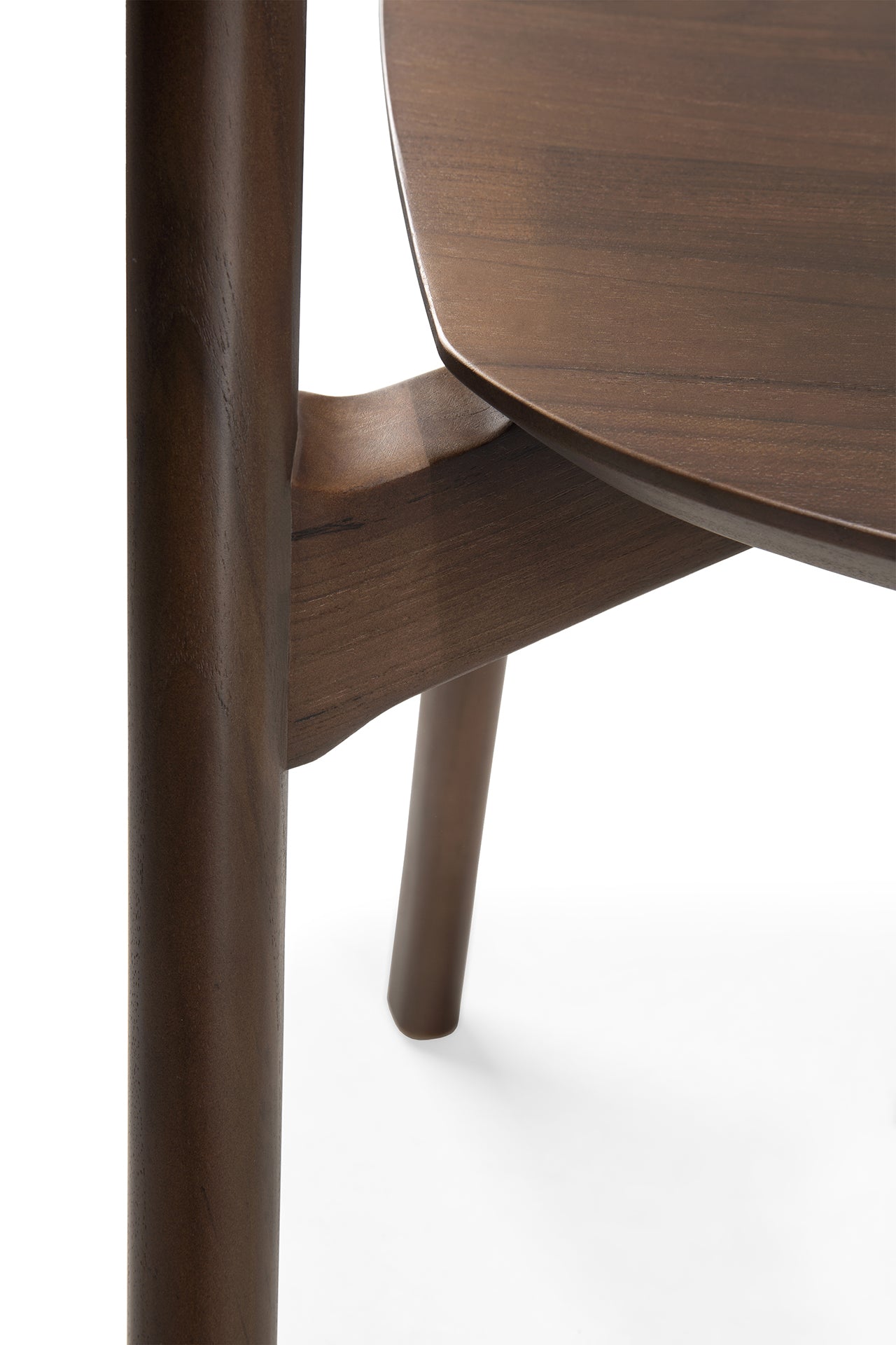 Bok Solid Brown Teak Dining Chair