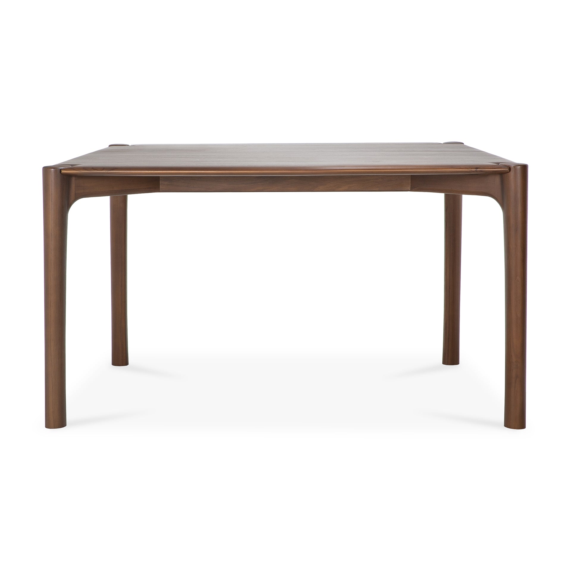 PI dining table - varnished teak - brown - rectangular