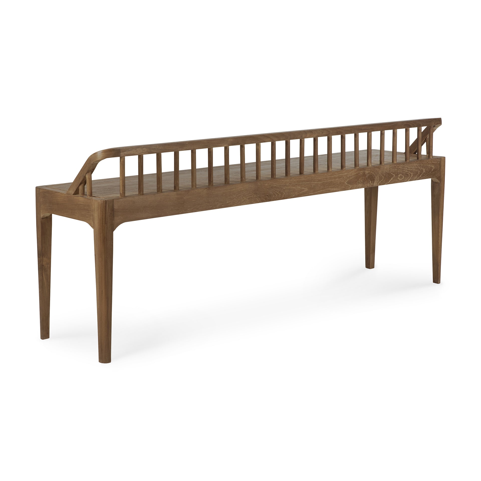 Spindle Solid Reclaimed Teak Bench