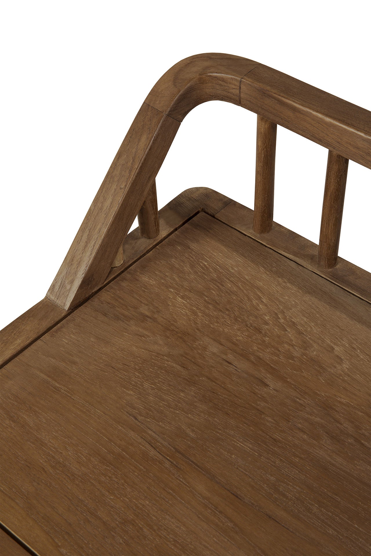 Spindle Solid Reclaimed Teak Bench