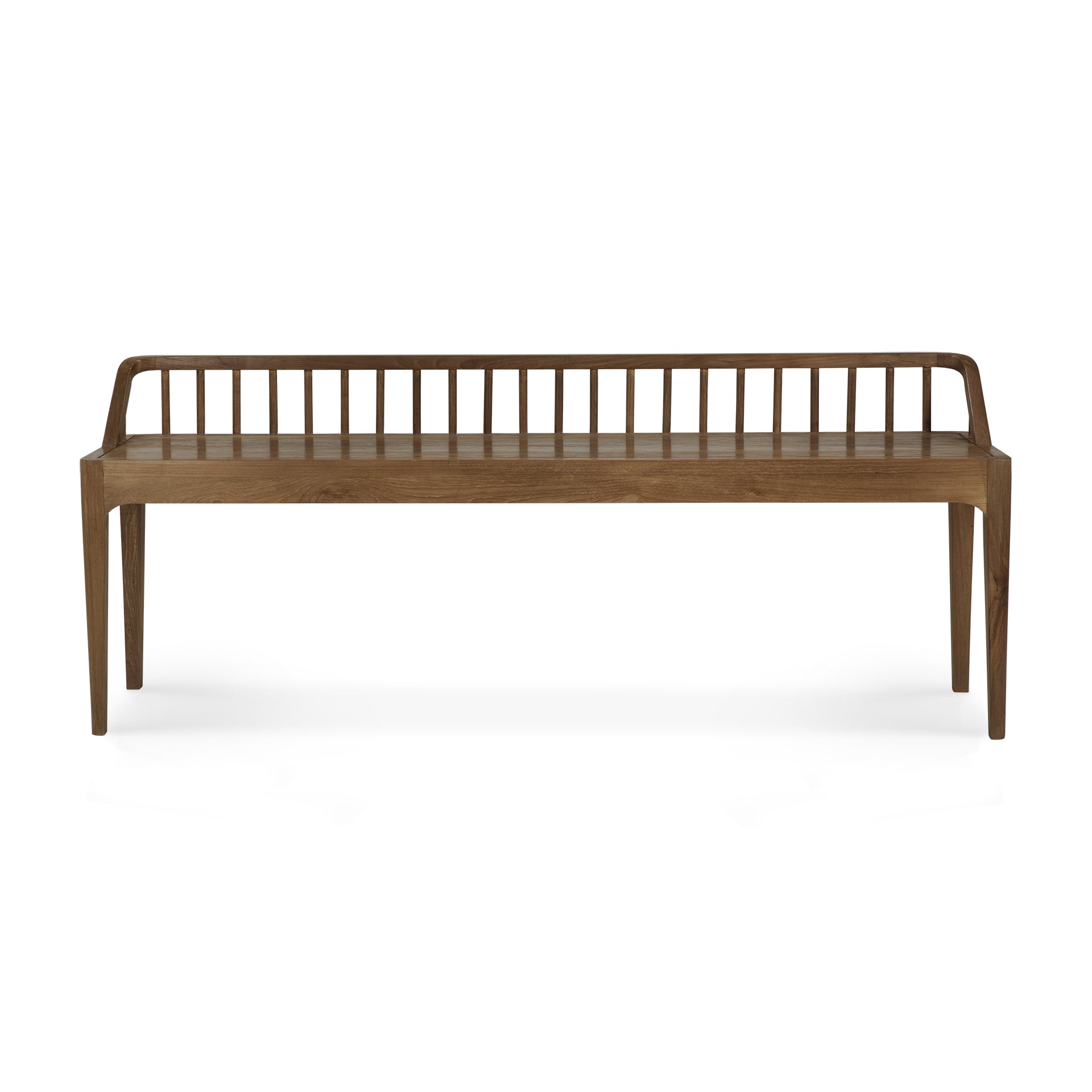 Spindle Solid Reclaimed Teak Bench