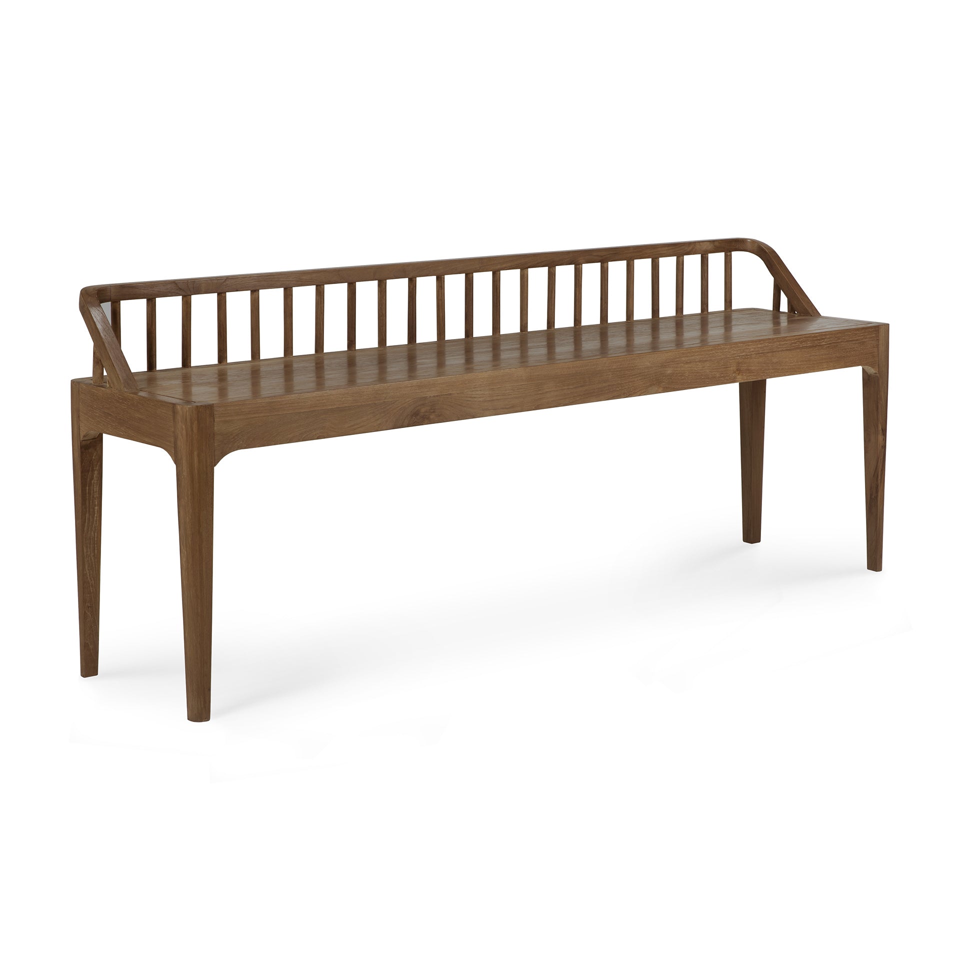 Spindle Solid Reclaimed Teak Bench
