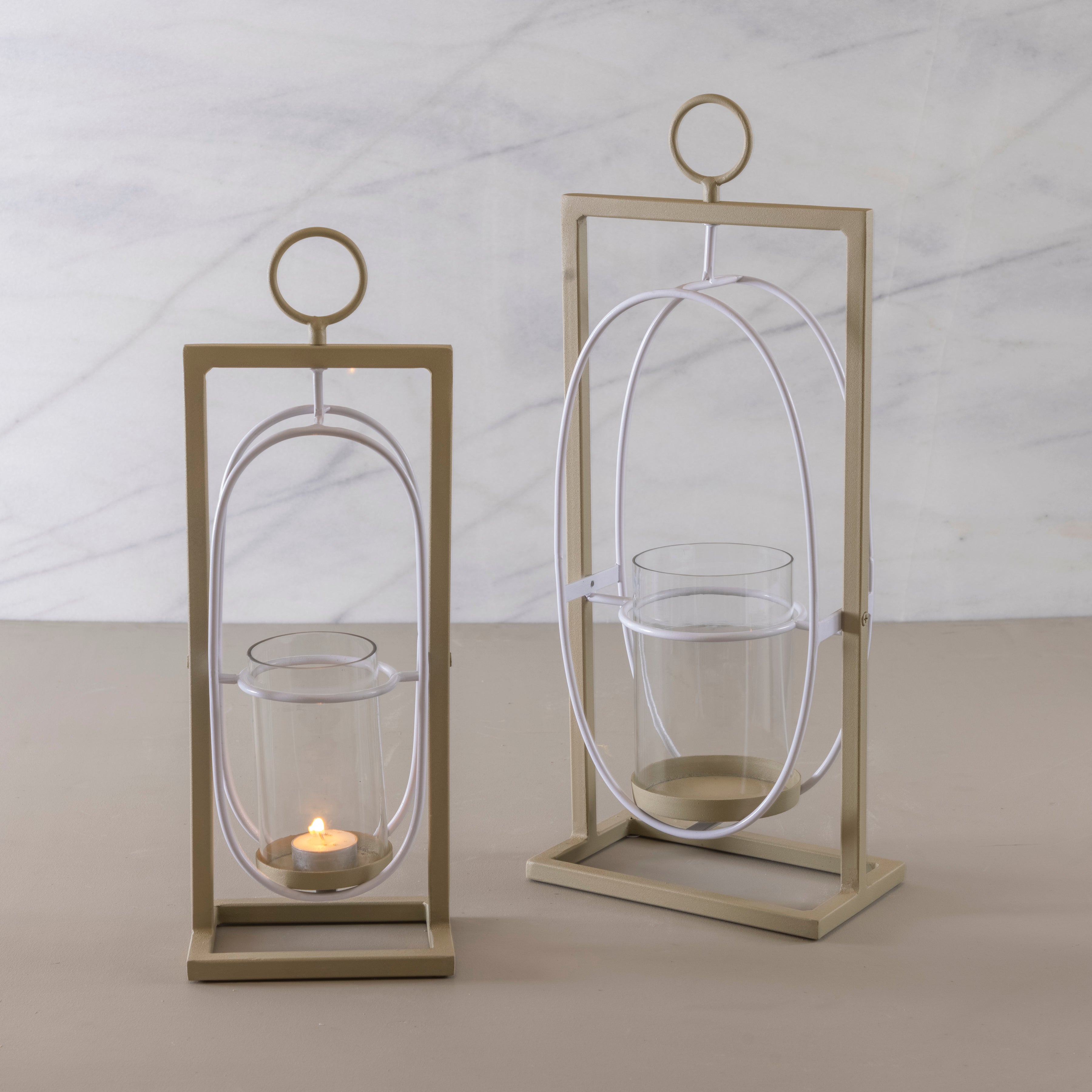 Easton Small Lantern, Dove
