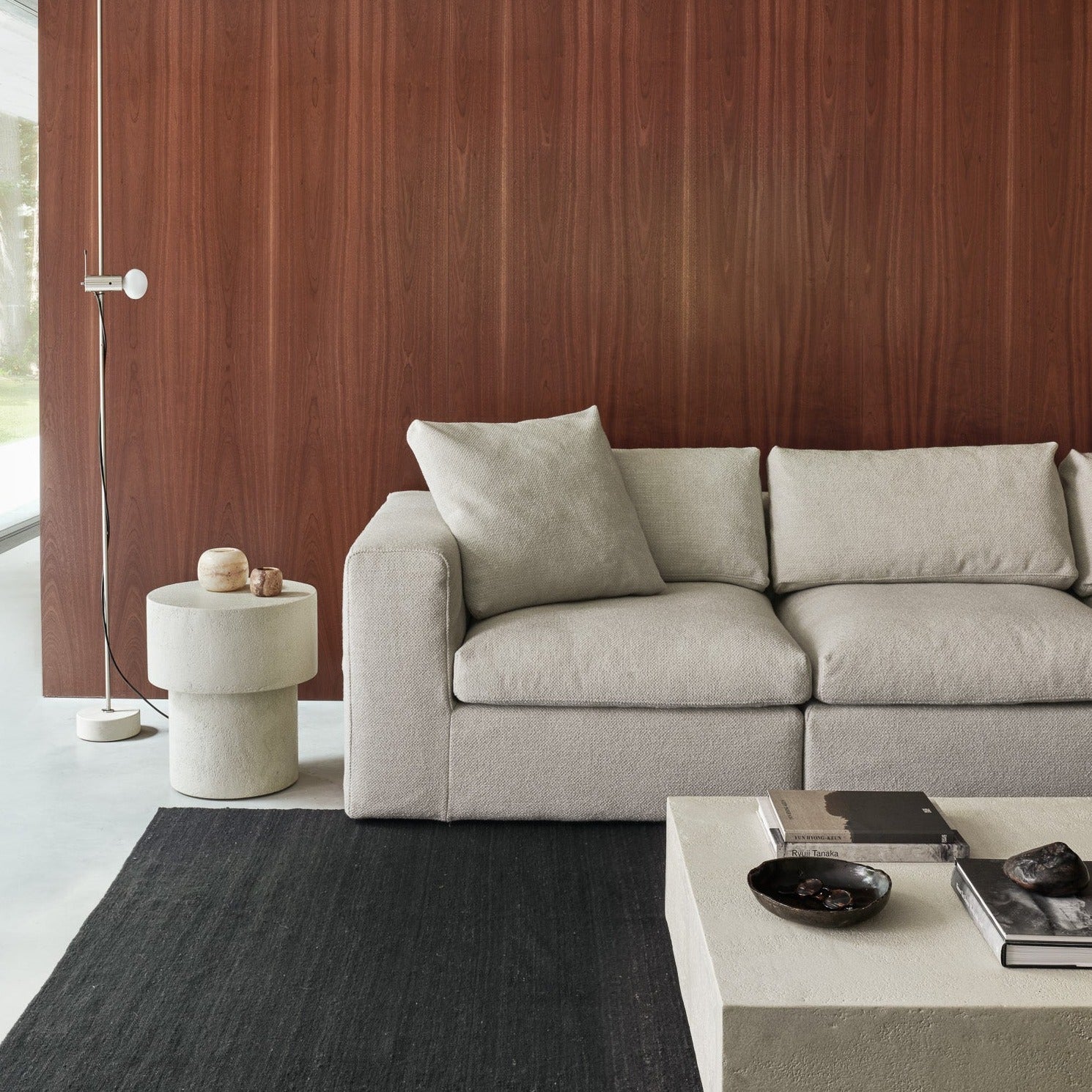 Mellow complementing cushion - Ivory fabric - removable cover