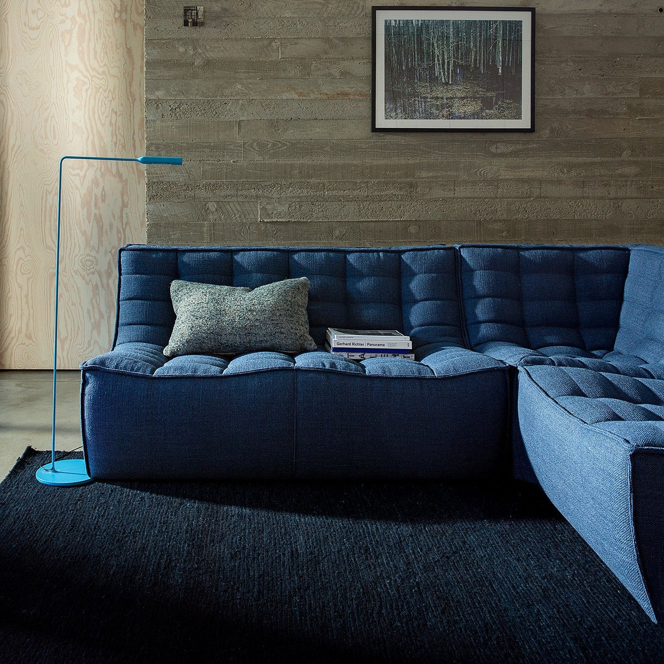 N701 Single Seater Sofa, Blue