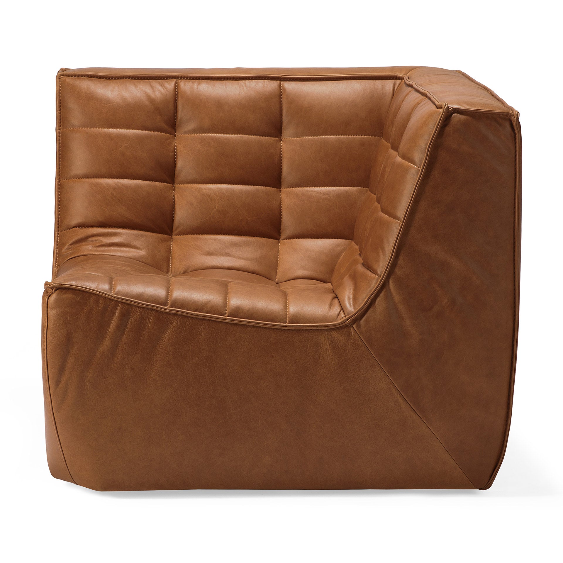 N701 Corner Sofa, Old Saddle Leather