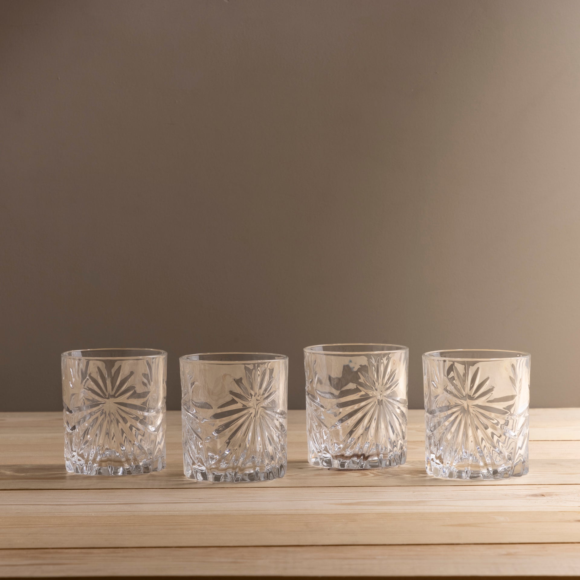 Rolling Crystal Whiskey Tumblers Set of 2