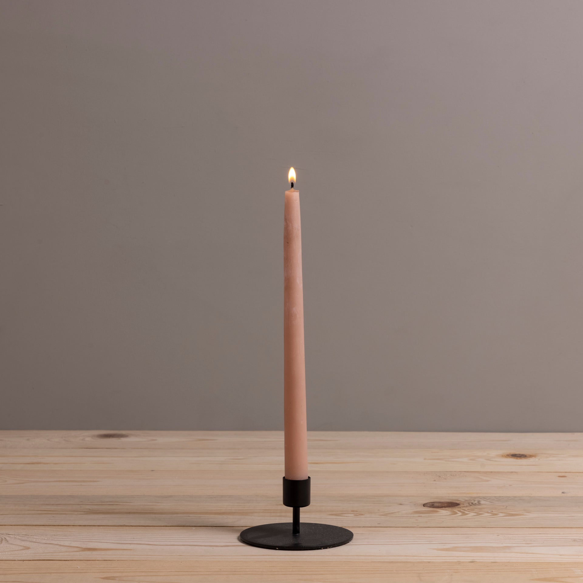 Kent Black Taper Candle Holder, Short