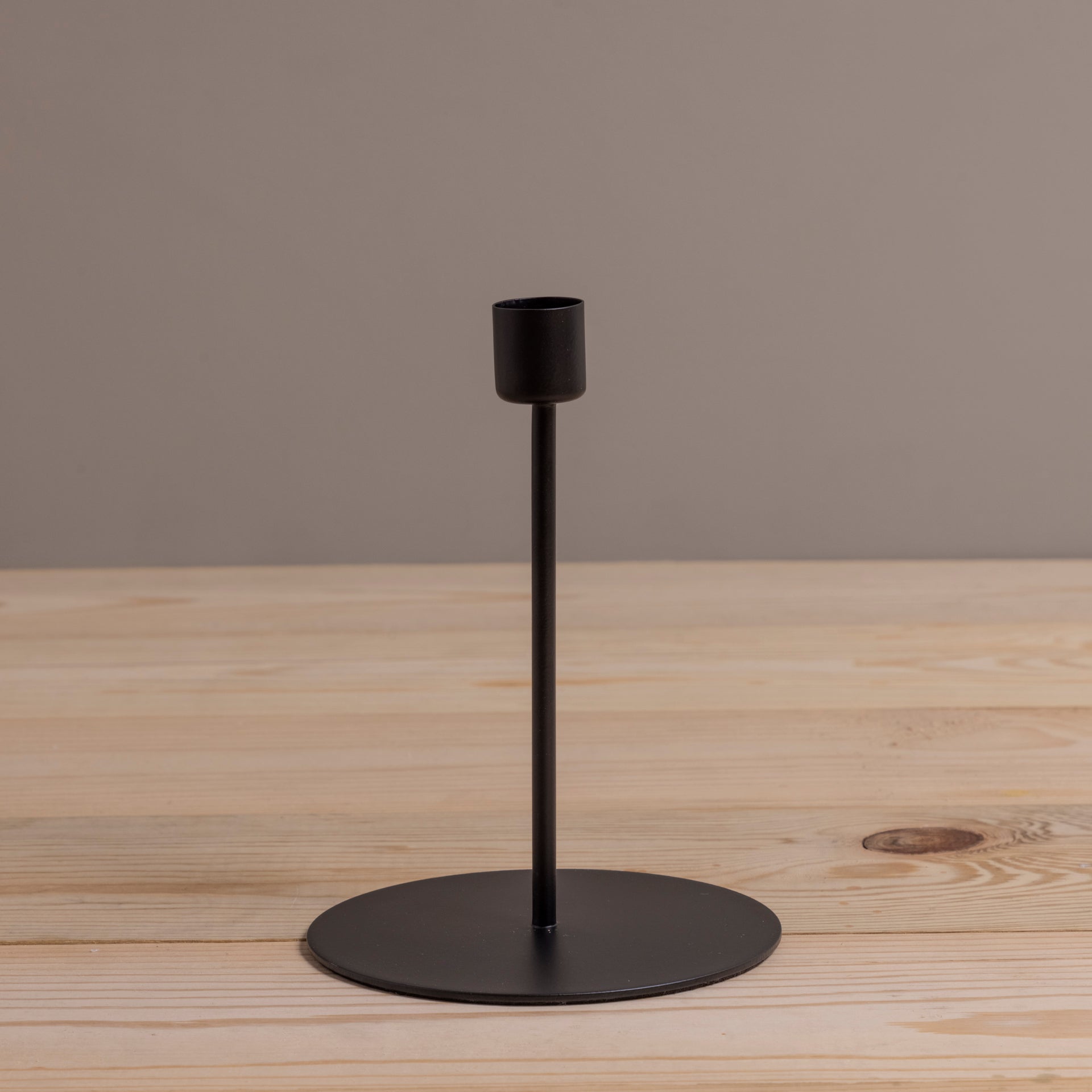 Kent Black Taper Candle Holder, Tall