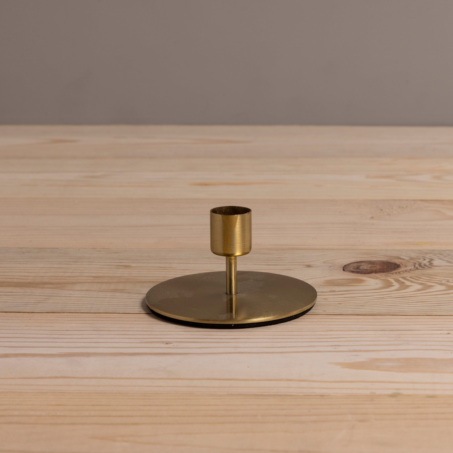 Kent Gold Taper Candle Holder, Short