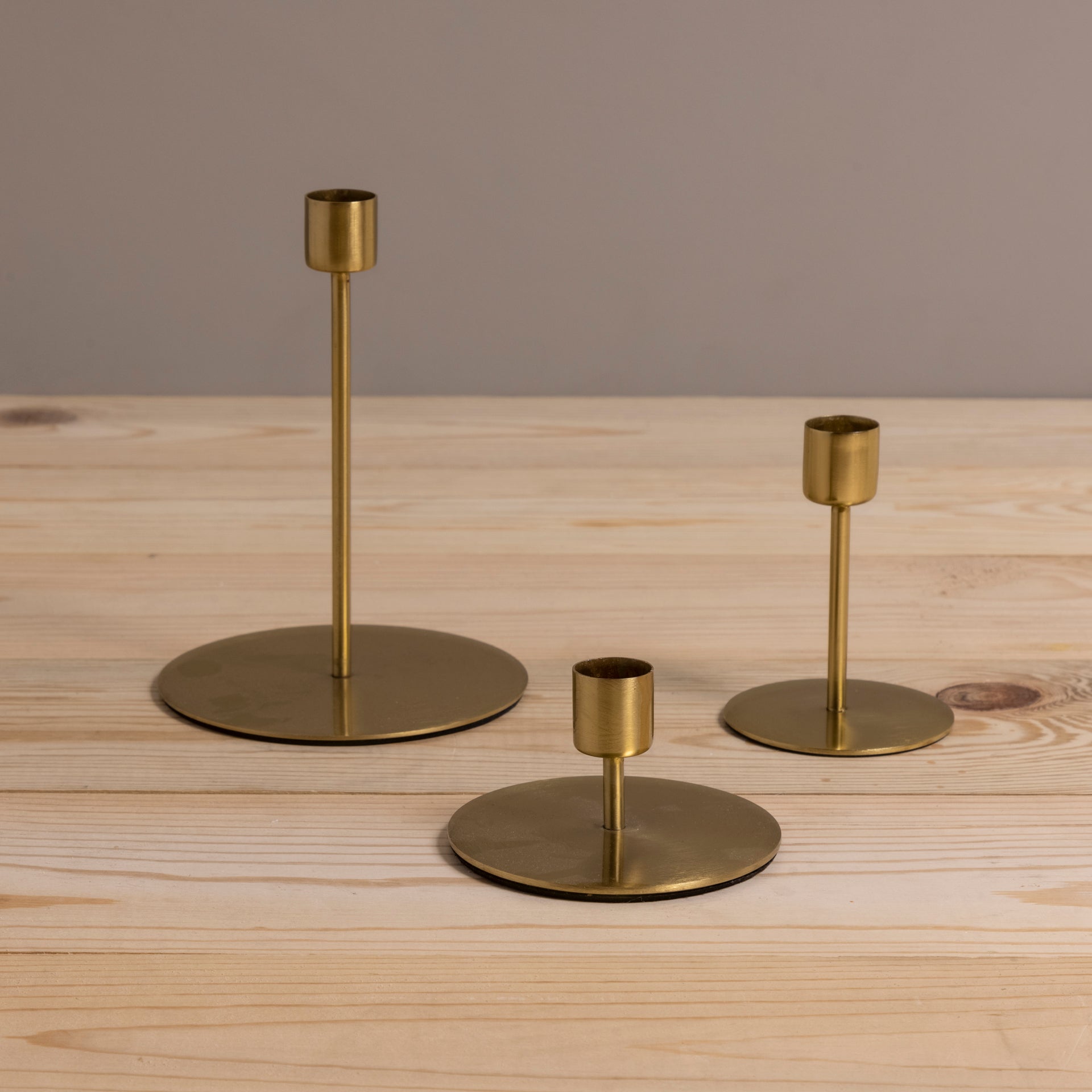 Kent Gold Taper Candle Holder, Tall