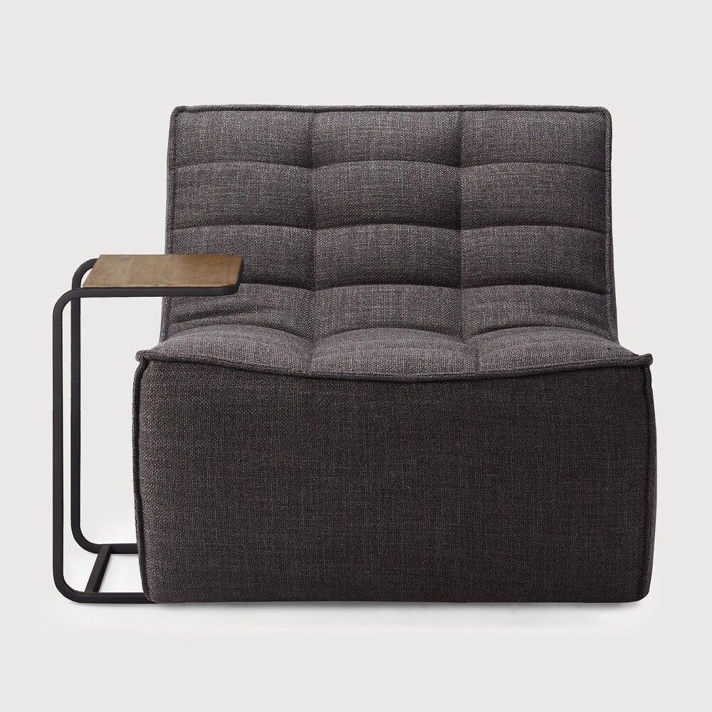 N701 Single Seater Sofa, Dark Grey