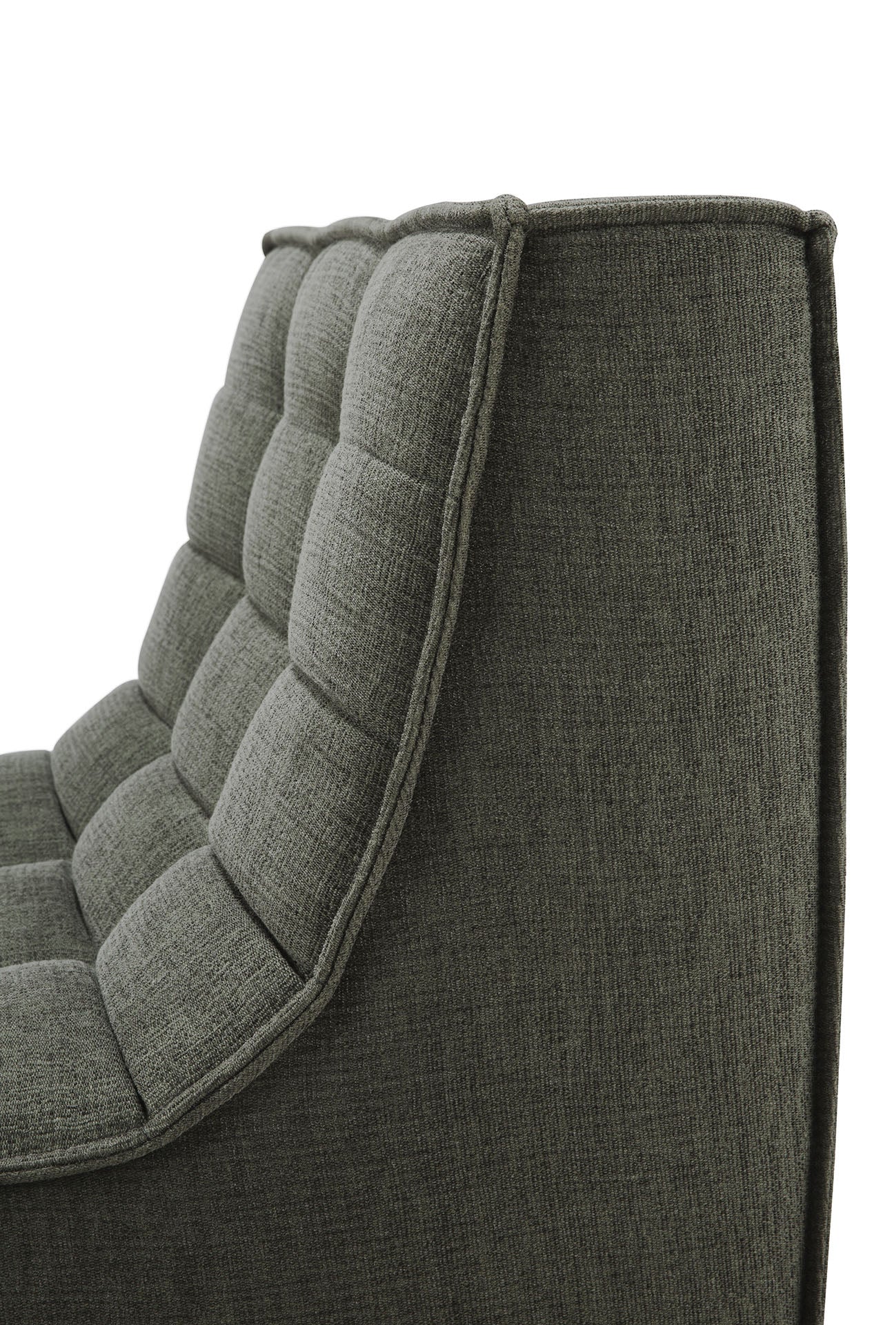 N701 Single Seater Eco Fabric Sofa, Moss