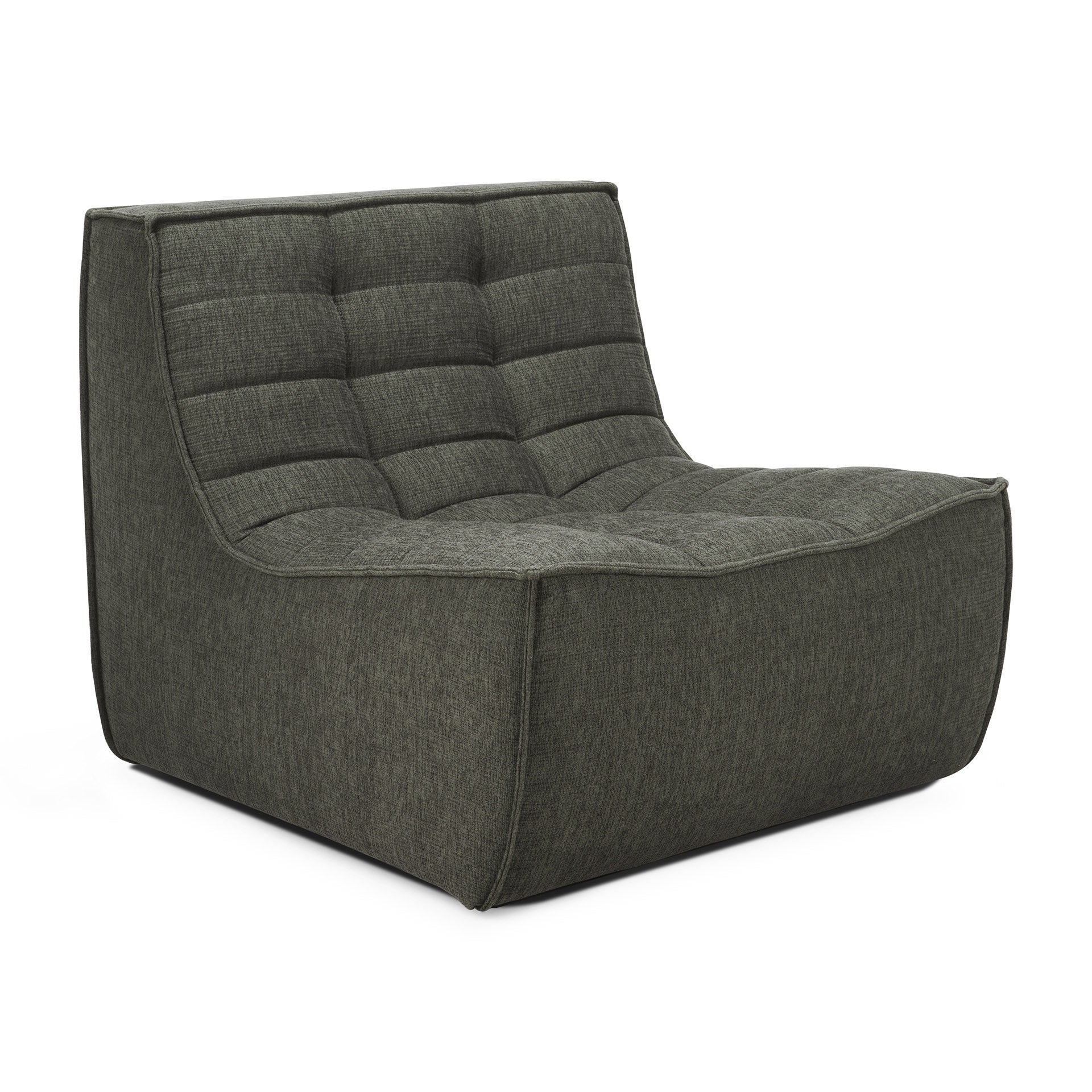 N701 Single Seater Eco Fabric Sofa, Moss