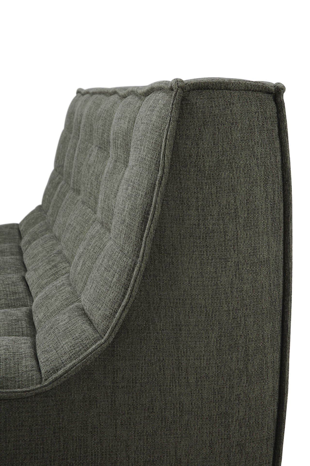 N701 2 Seater Eco Fabric Sofa, Moss