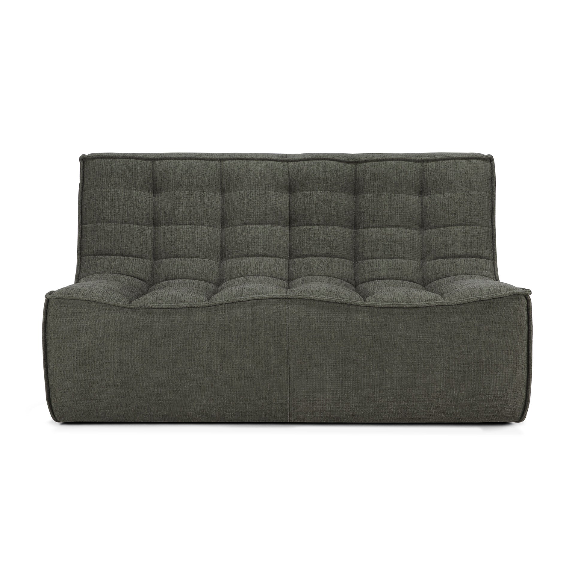 N701 2 Seater Eco Fabric Sofa, Moss