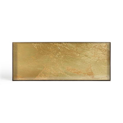 Rectangular Gold Leaf Glass Valet Tray, Large