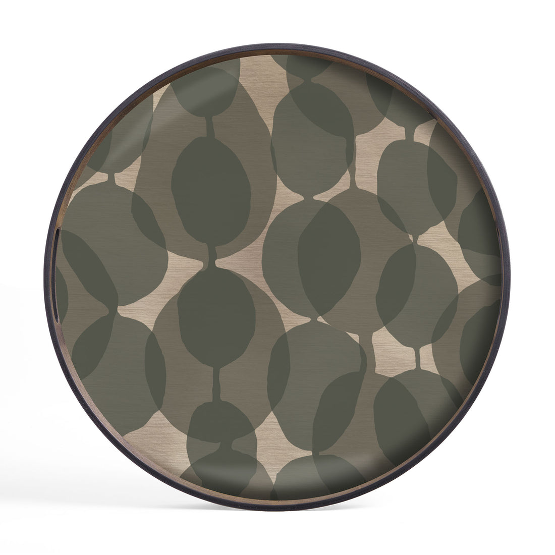 Round Connected Dots Glass Tray, Small