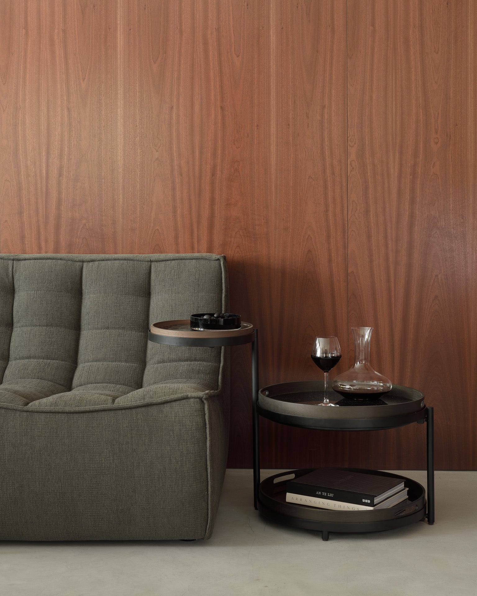 N701 3 Seater Eco Fabric Sofa, Moss