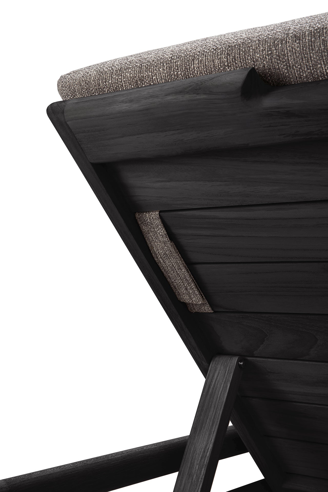 Jack Outdoor Adjustable Lounger Thin Cushion, Mocha Fabric