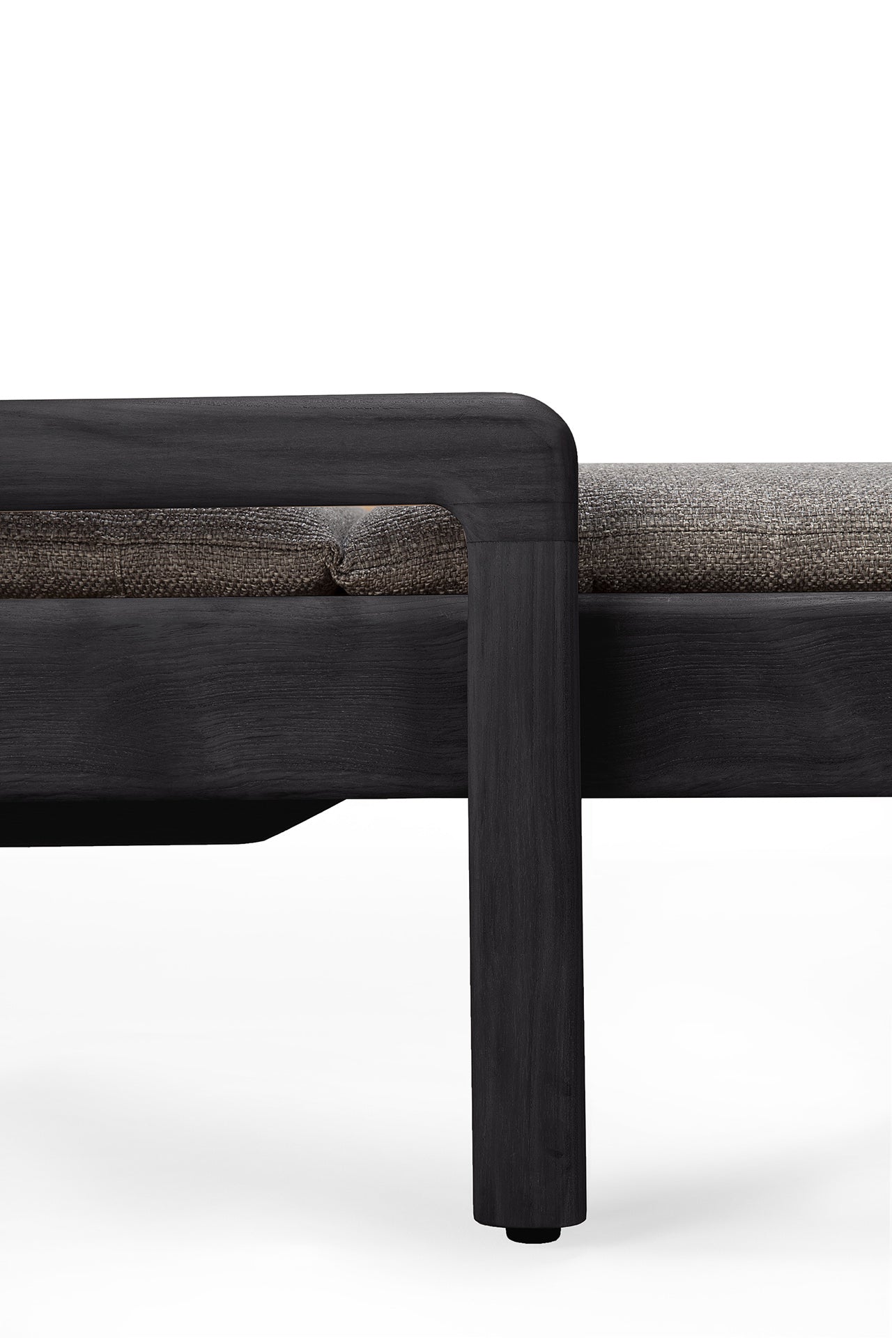 Jack Outdoor Adjustable Lounger Thin Cushion, Mocha Fabric