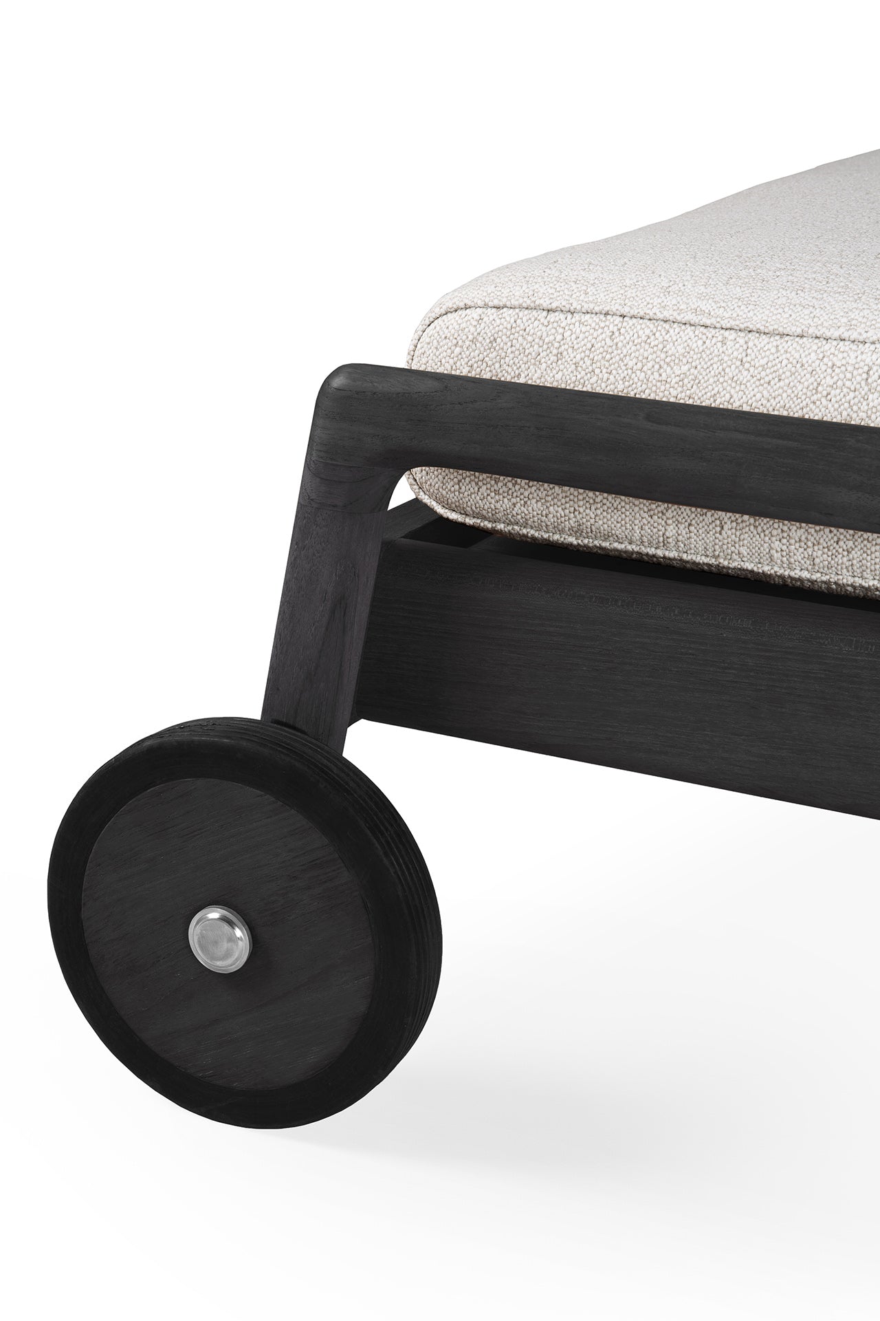 Jack Outdoor Adjustable Lounger Cushion, Off White Fabric