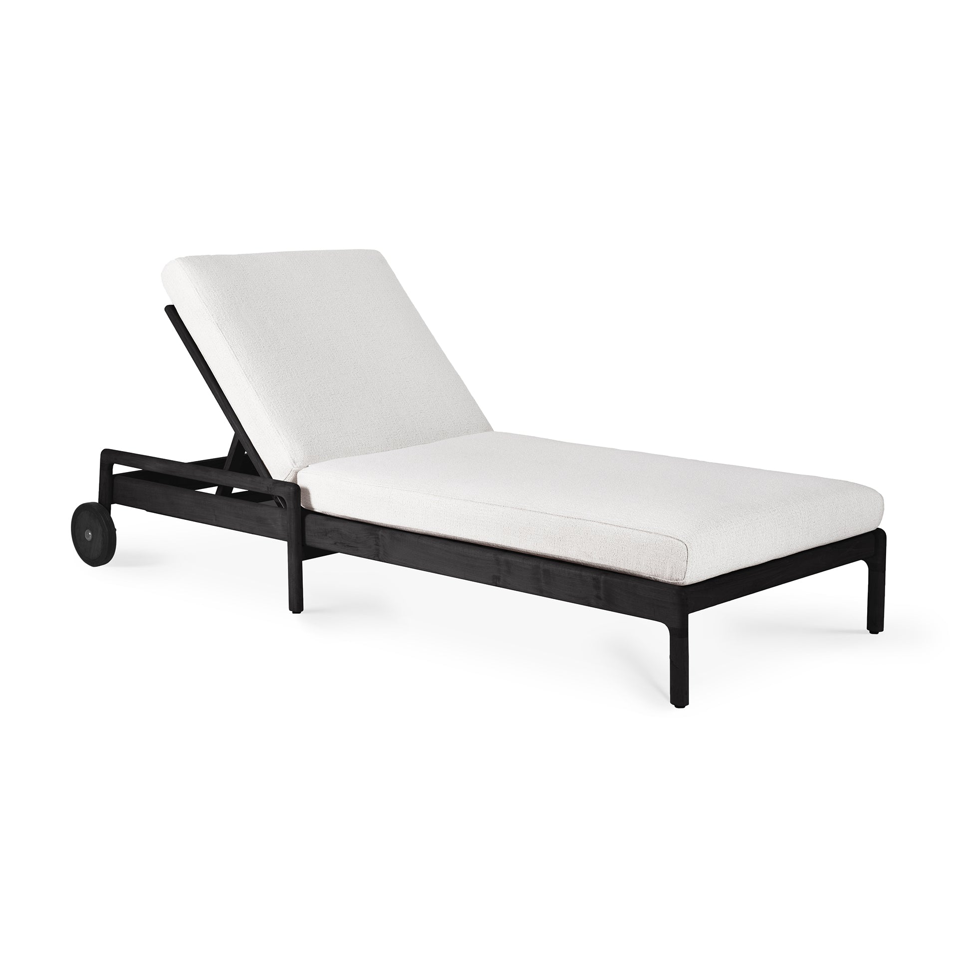 Jack Outdoor Adjustable Lounger Cushion, Off White Fabric