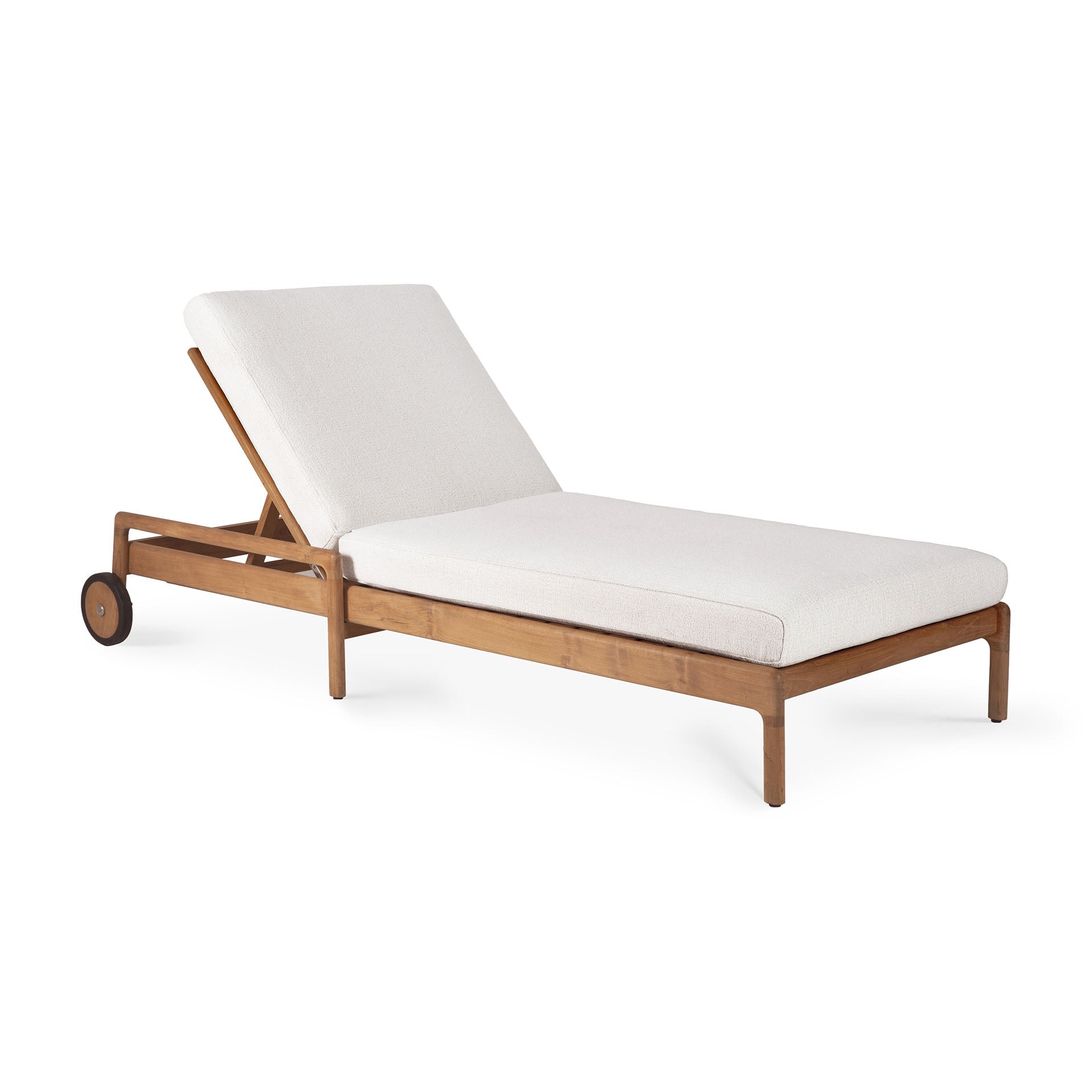 Jack Outdoor Adjustable Lounger Cushion, Off White Fabric