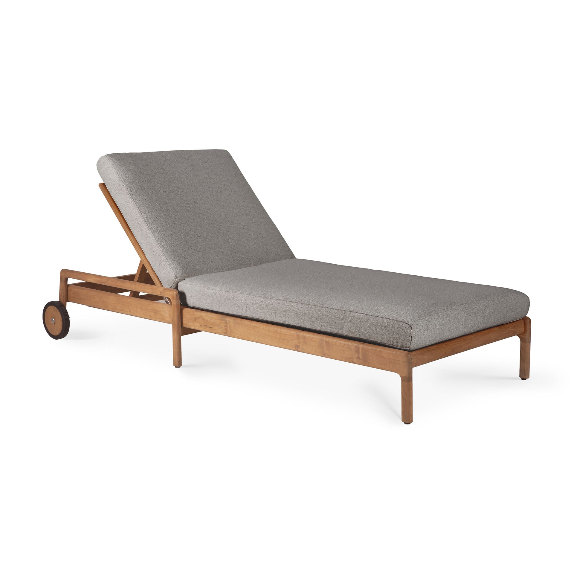 Jack Outdoor Adjustable Lounger Cushion, Mocha Fabric