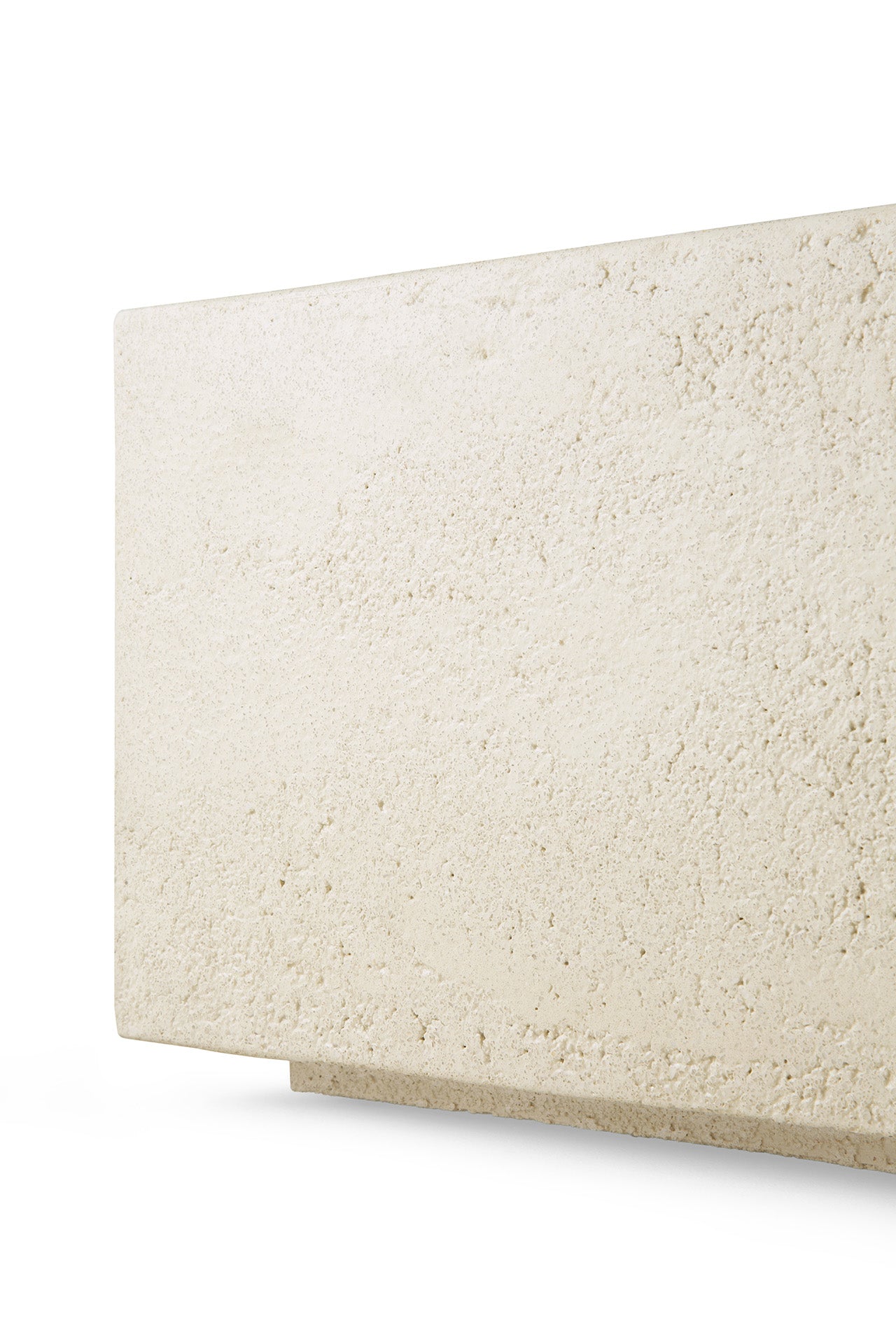 Elements Rectangular Micro-cement Coffee Table, Off White