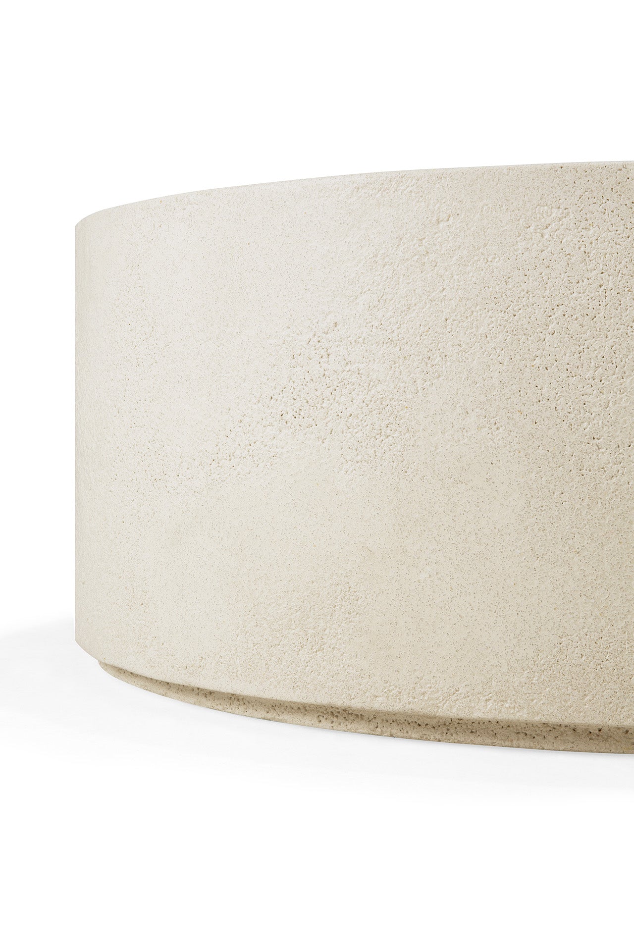 Elements coffee table - Microcement - Off White - round