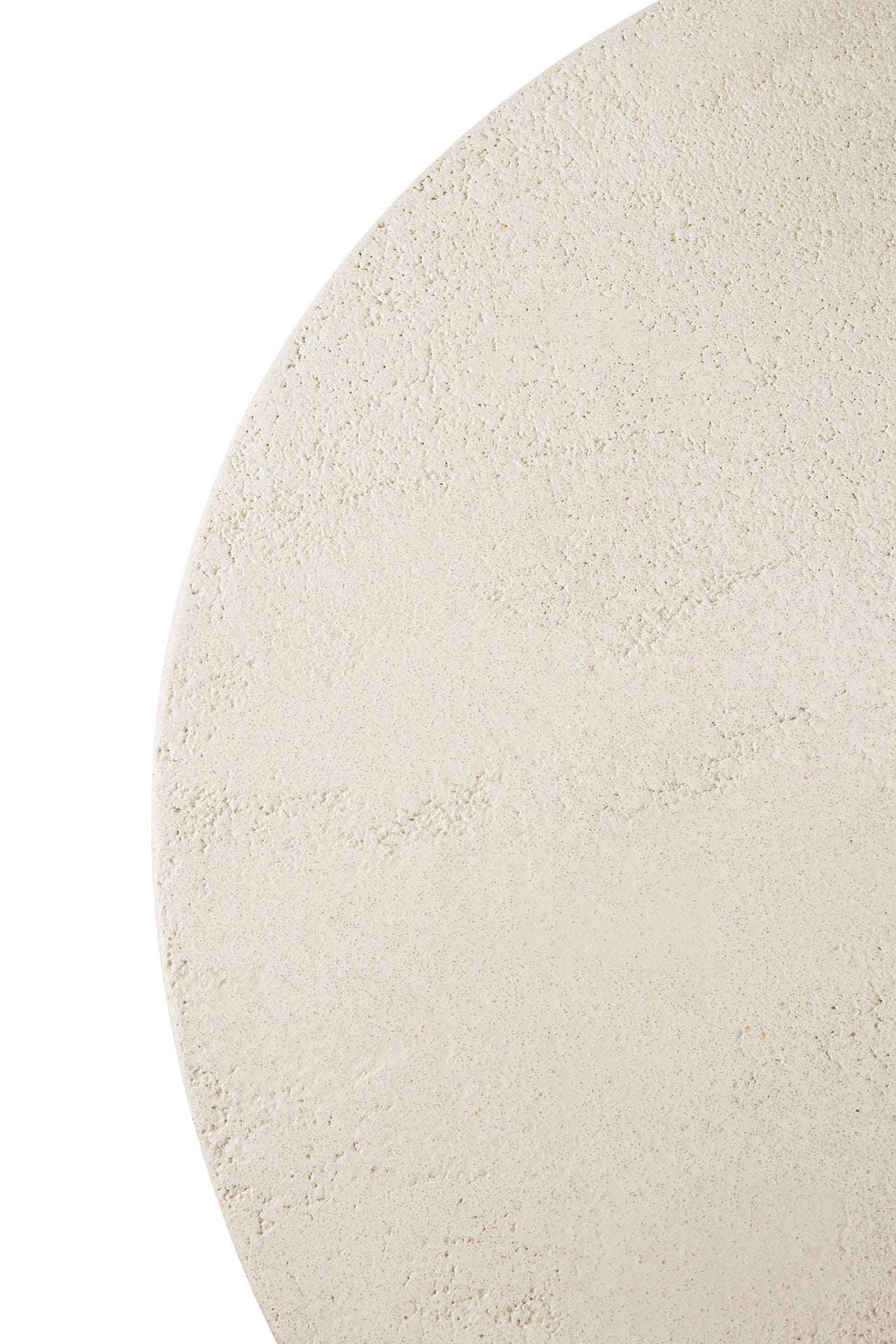 Elements coffee table - Microcement - Off White - round