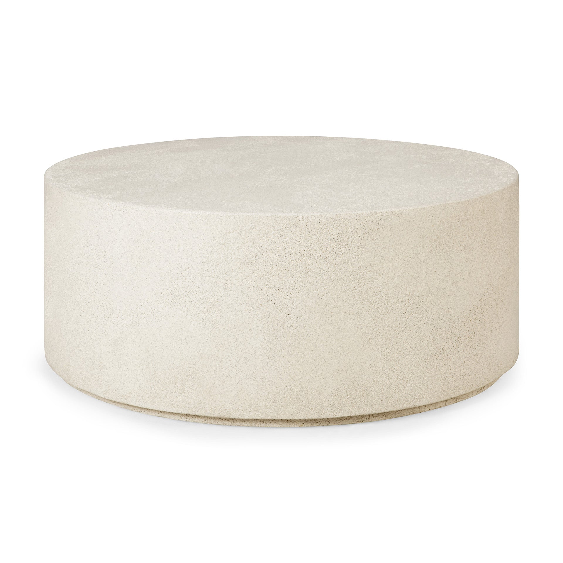 Elements coffee table - Microcement - Off White - round