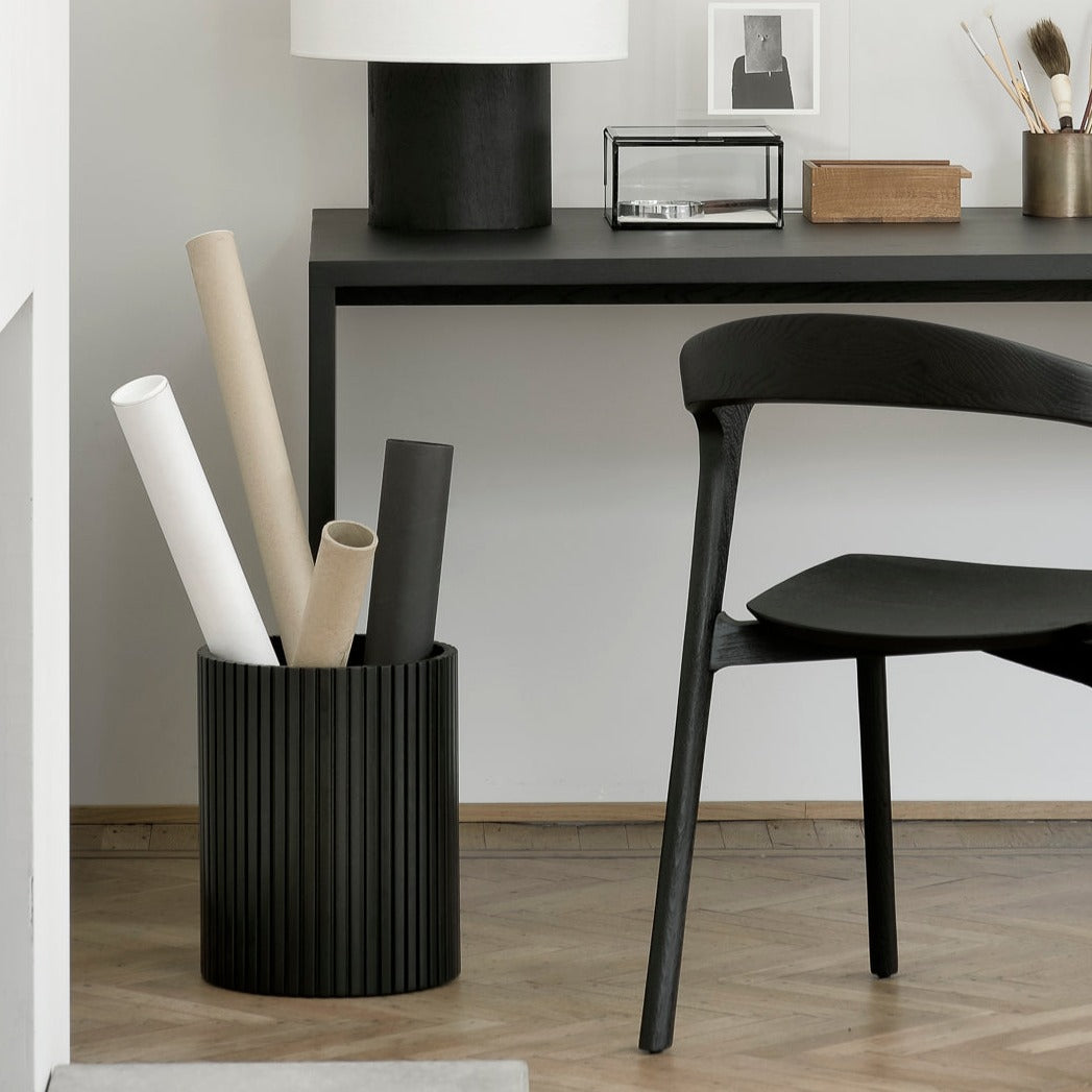 Roller Max Mahogany Waste Paper Basket