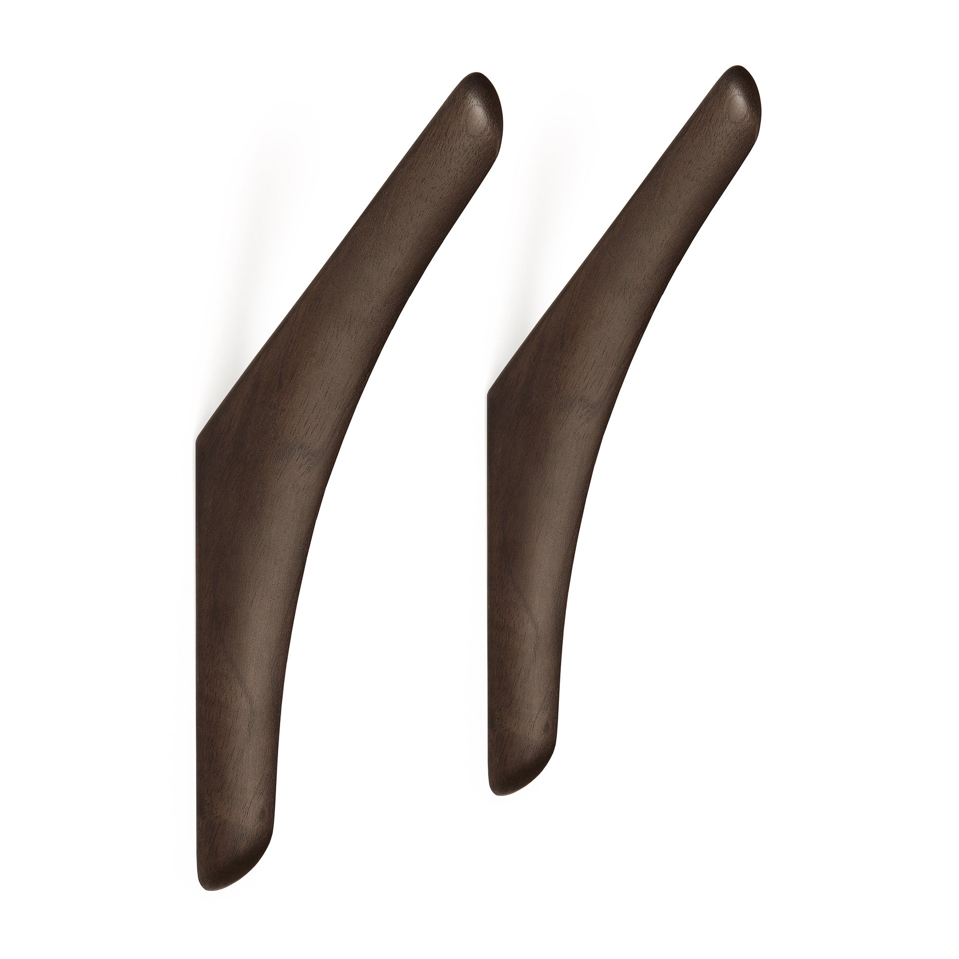 Pi Wall Hanger, Set Of 2, Dark Brown