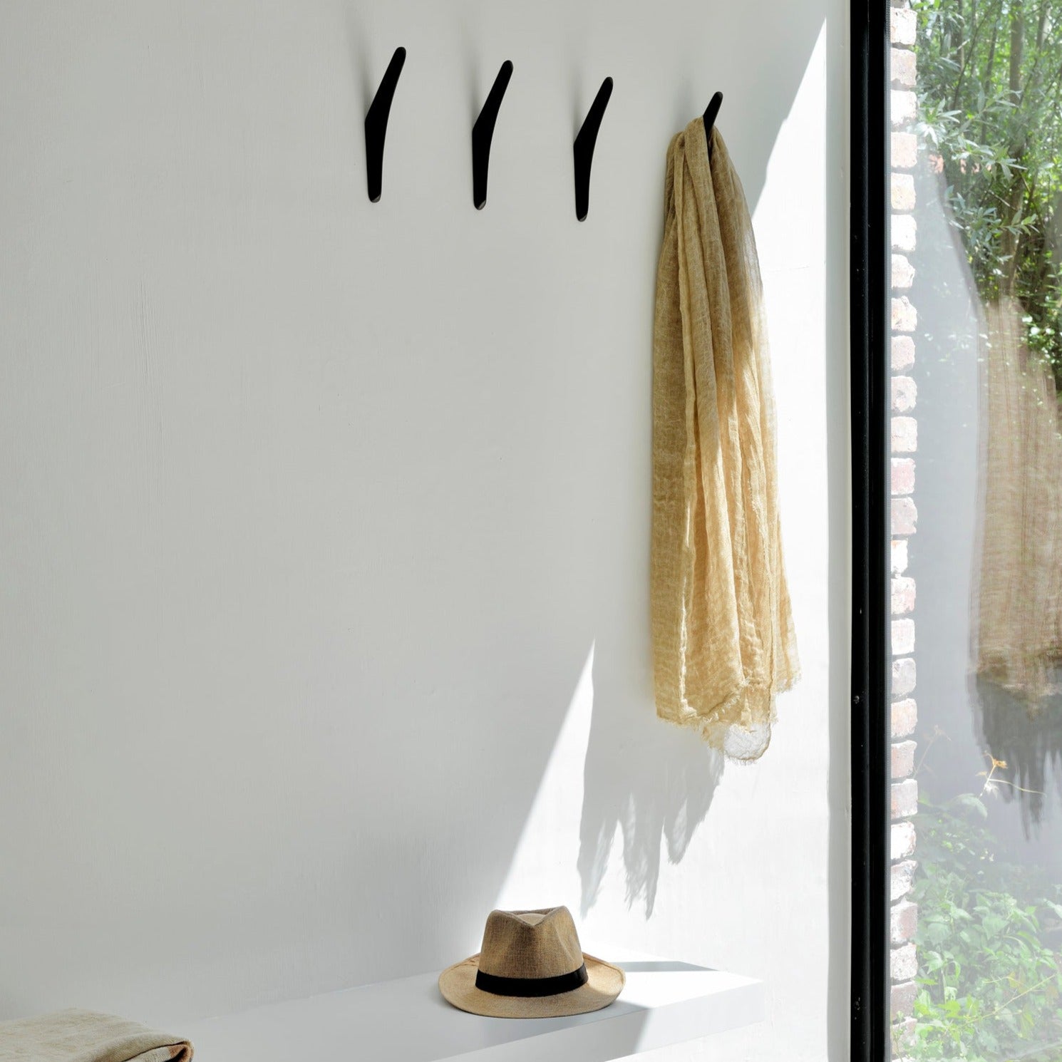 Pi Wall Hanger, Set Of 2, Dark Brown