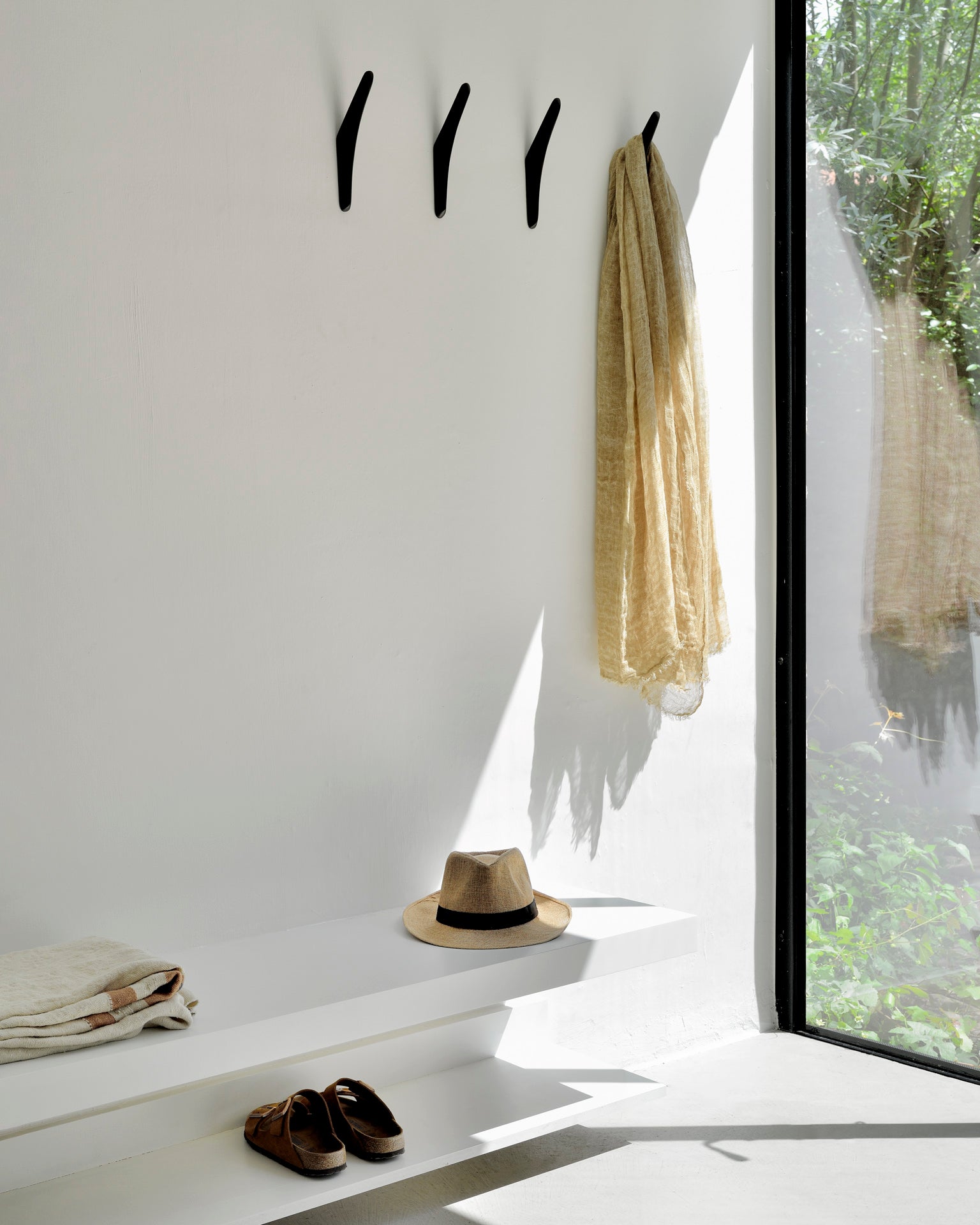 Pi Wall Hanger, Set Of 2, Dark Brown